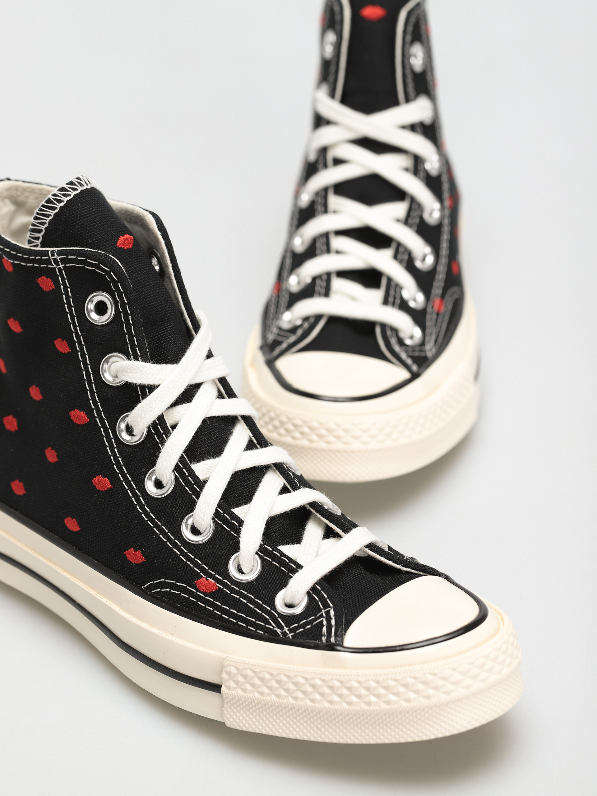 Converse Chuck 70 Hi Tornacipők (black/university red/egret)