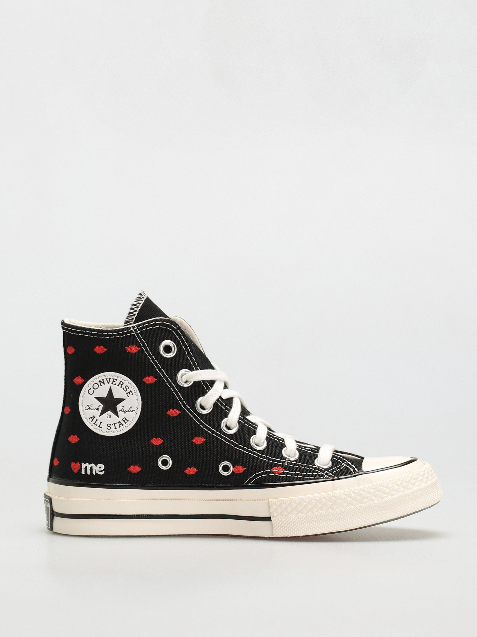 Converse Chuck 70 Hi Tornacipők (black/university red/egret)