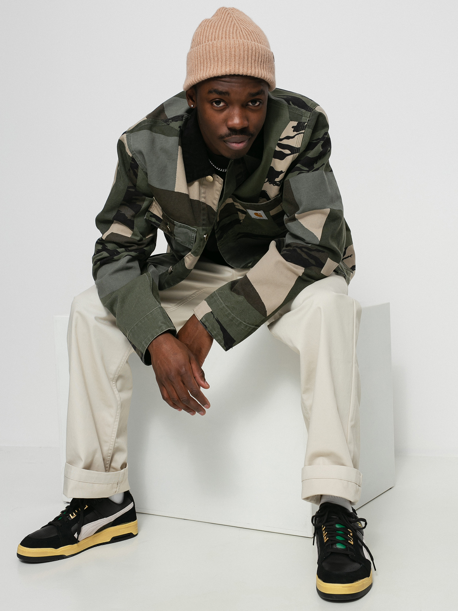 Carhartt WIP Michigan Coat Dzseki (camo mend/black)