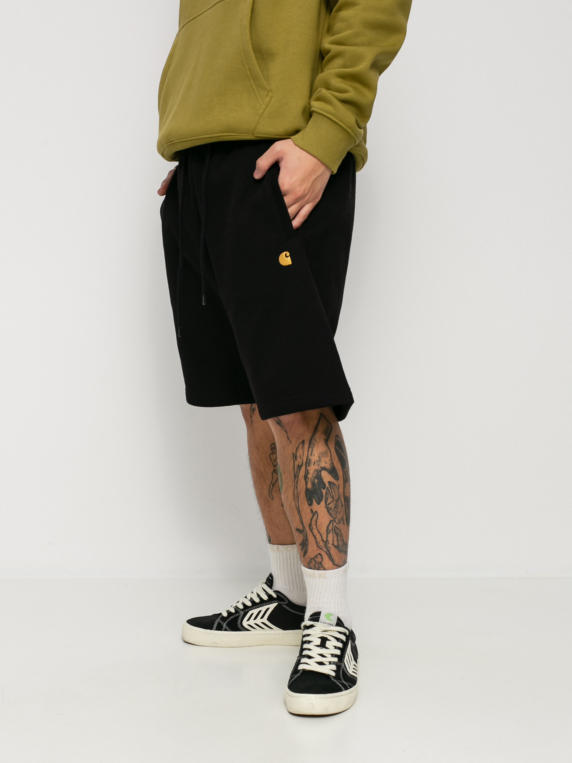 Carhartt WIP Chase Rövidnadrág (black/gold)