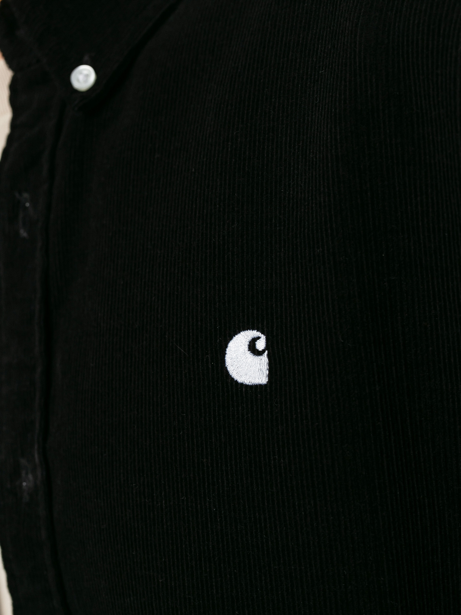 Carhartt WIP Madison Fine Cord Ing (black/white)