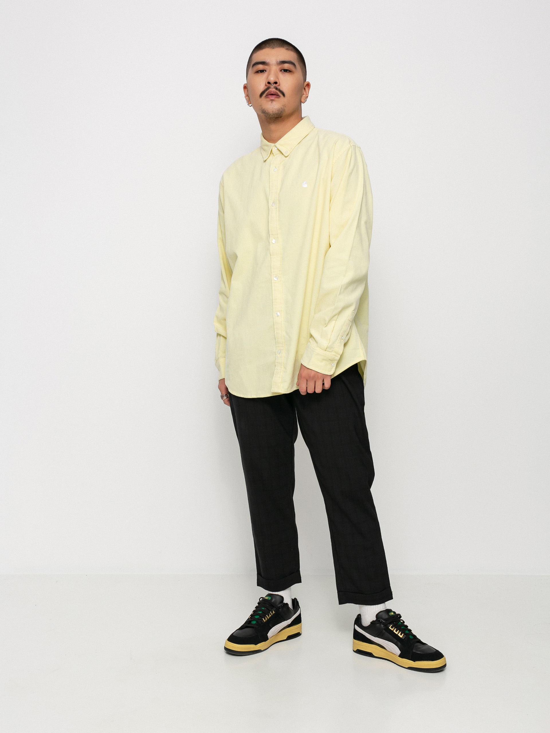 Carhartt WIP Madison Fine Cord Ing (soft yellow/white)