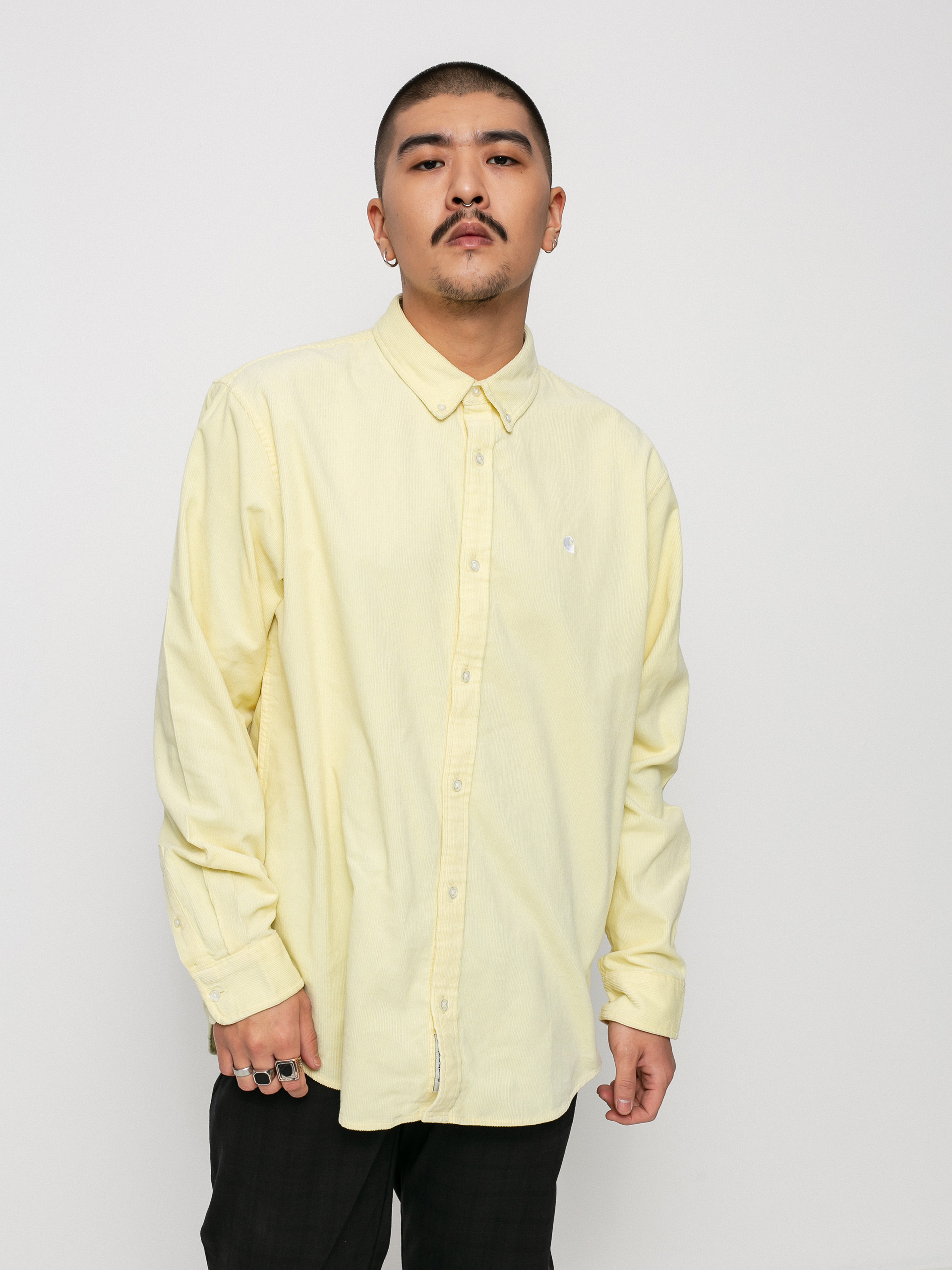 Carhartt WIP Madison Fine Cord Ing (soft yellow/white)
