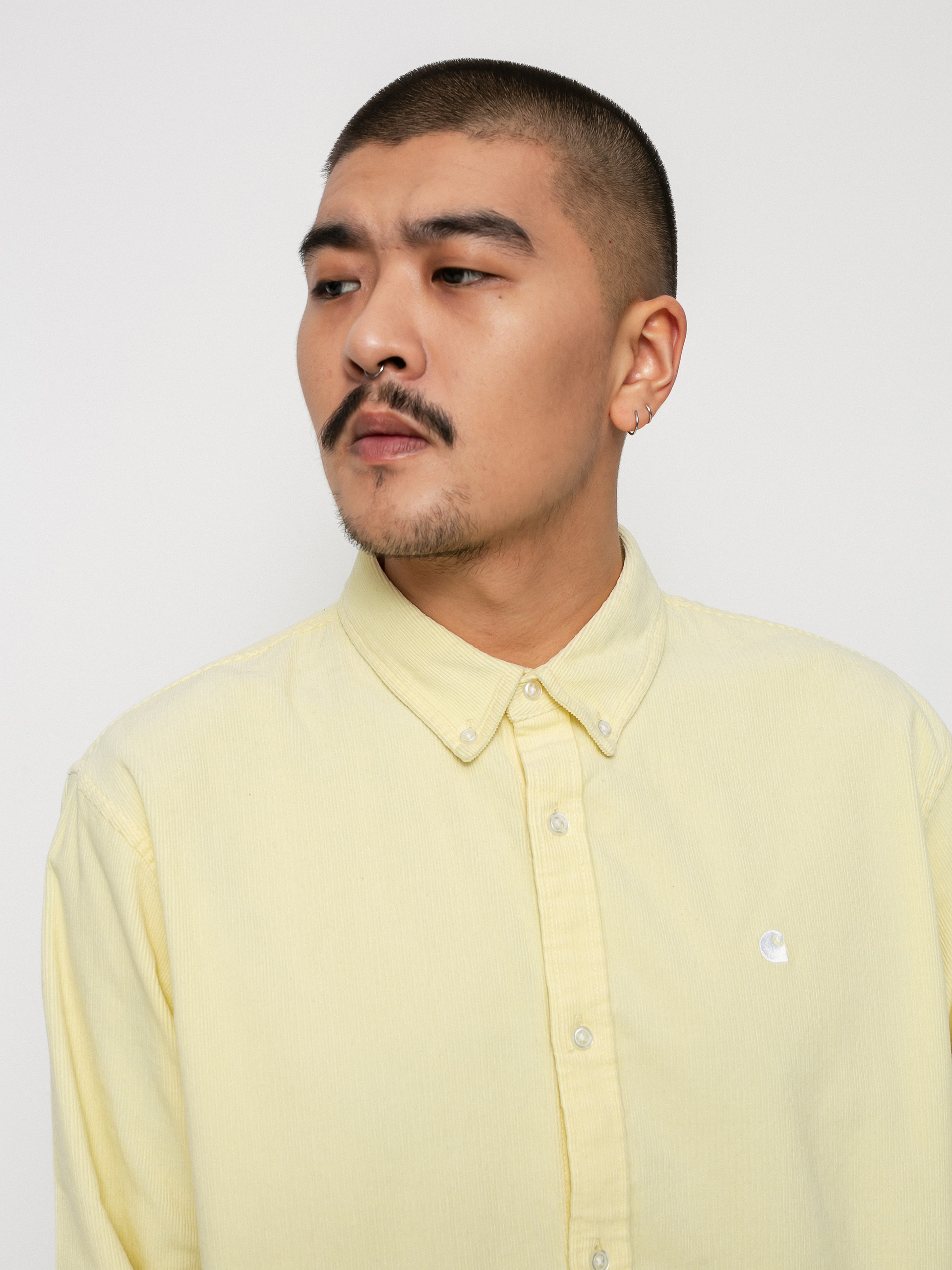 Carhartt WIP Madison Fine Cord Ing (soft yellow/white)