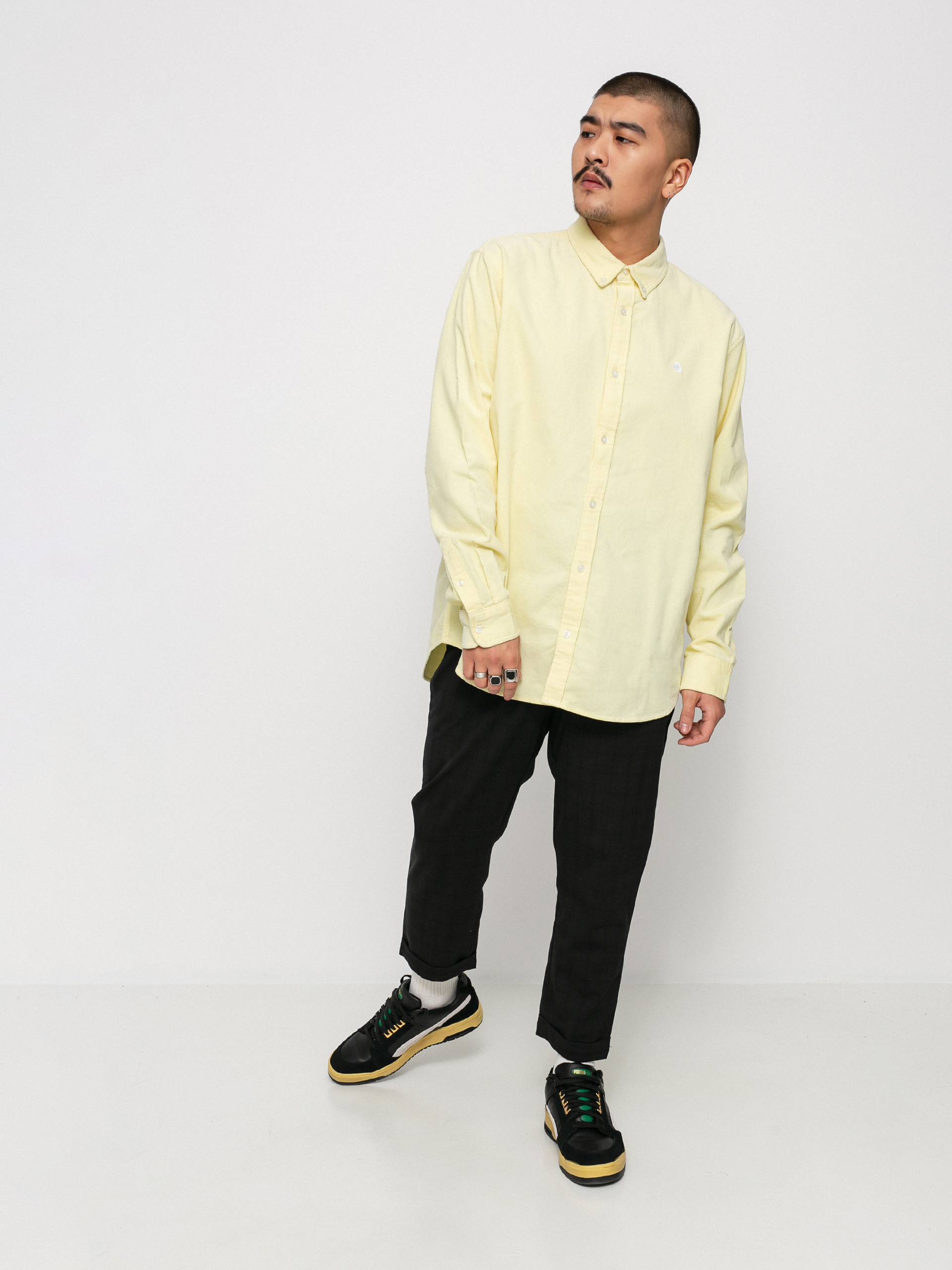Carhartt WIP Madison Fine Cord Ing (soft yellow/white)