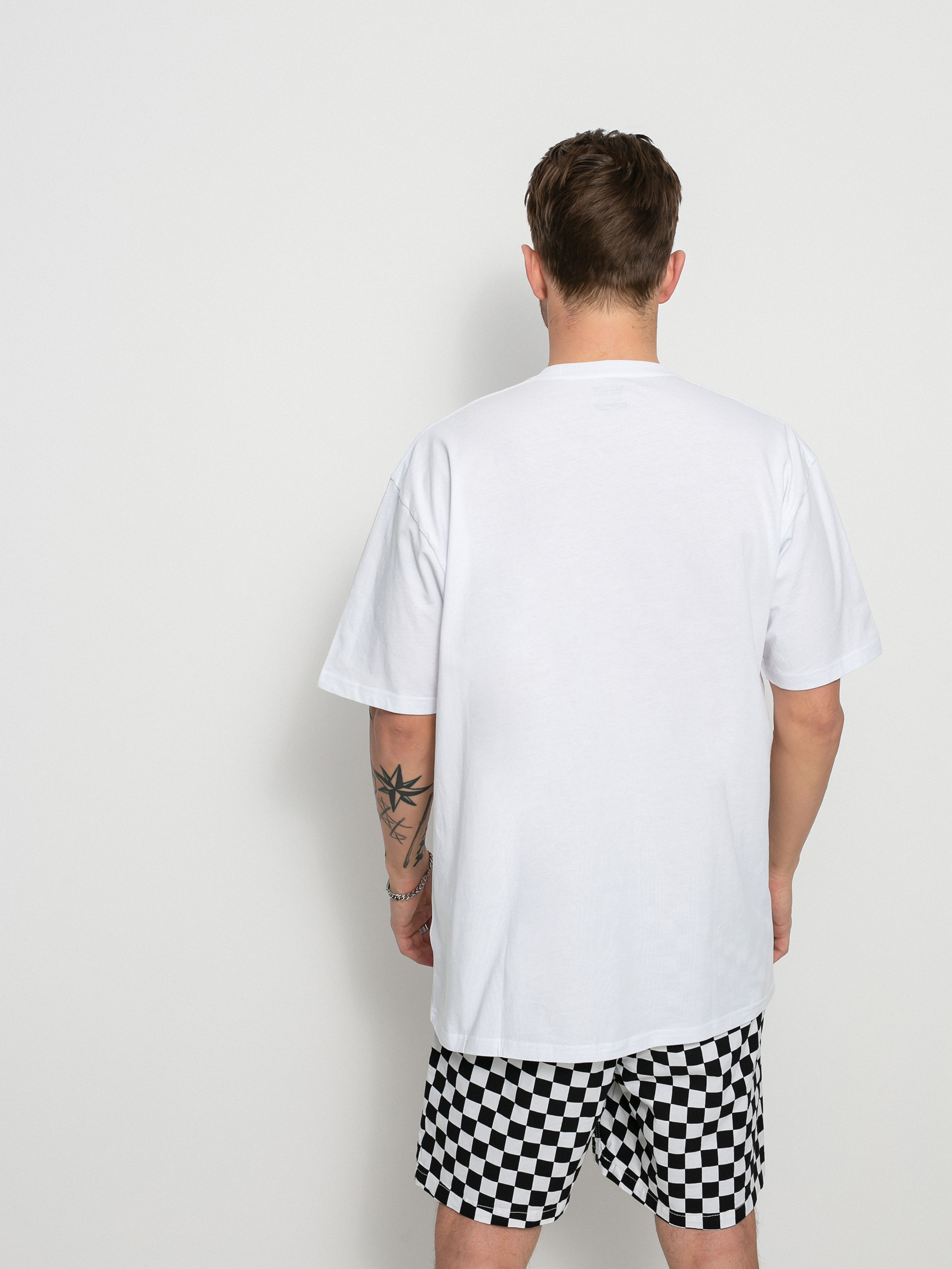 Vans Left Chest Logo Plus póló (white/black)