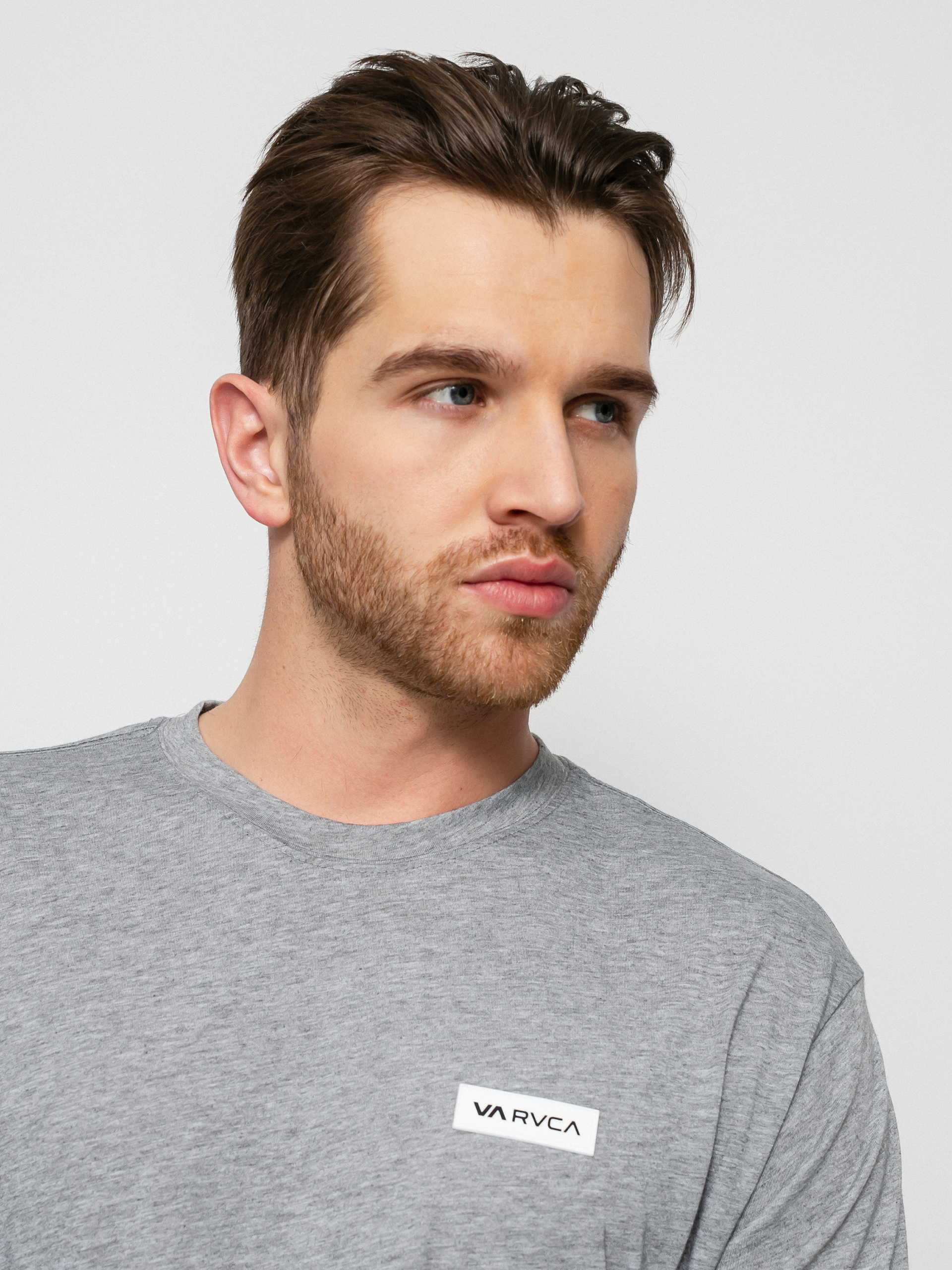 RVCA Icon Hosszú ujjú felső (heather grey)