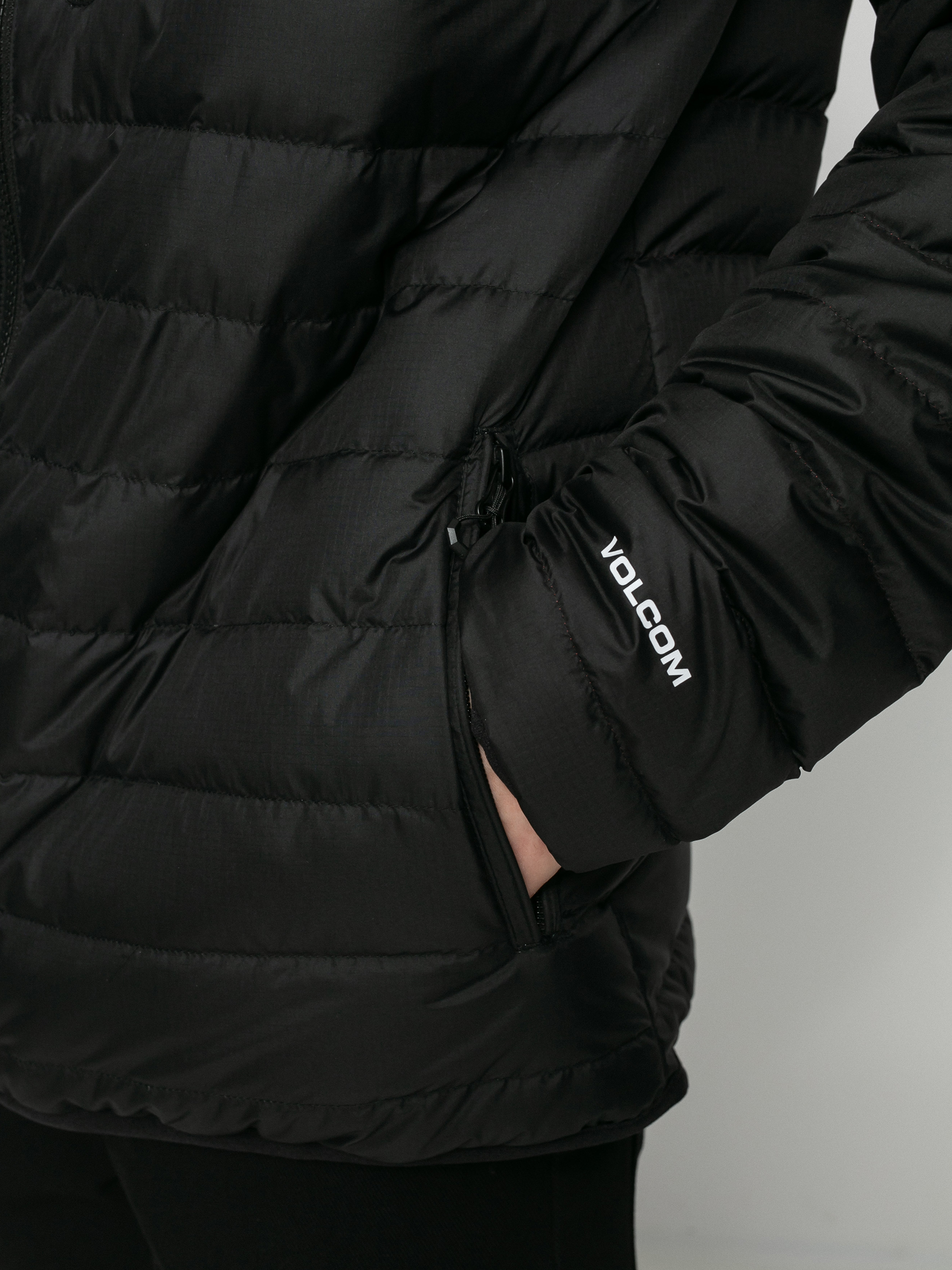 Volcom Kurtka snowboardowa Puff Puff Give Sportowe (black)