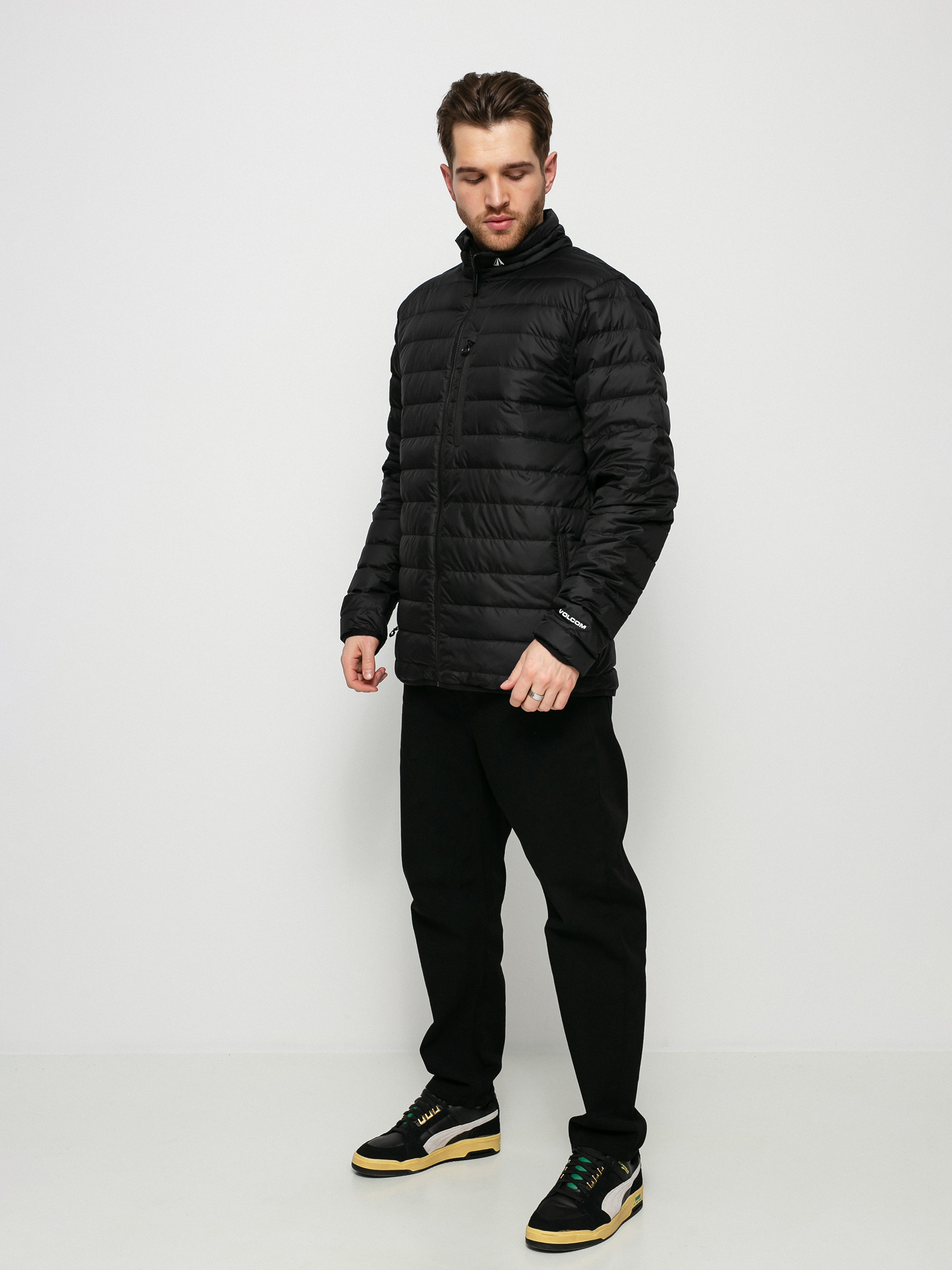 Volcom Kurtka snowboardowa Puff Puff Give Sportowe (black)