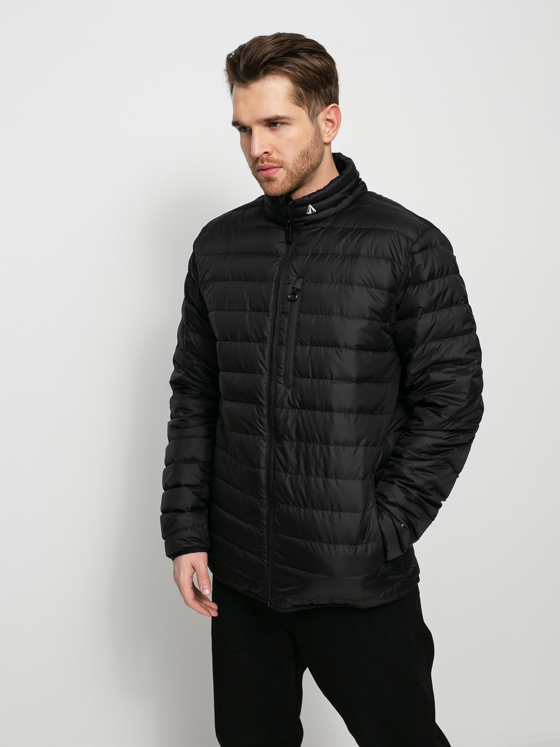 Volcom Kurtka snowboardowa Puff Puff Give Sportowe (black)