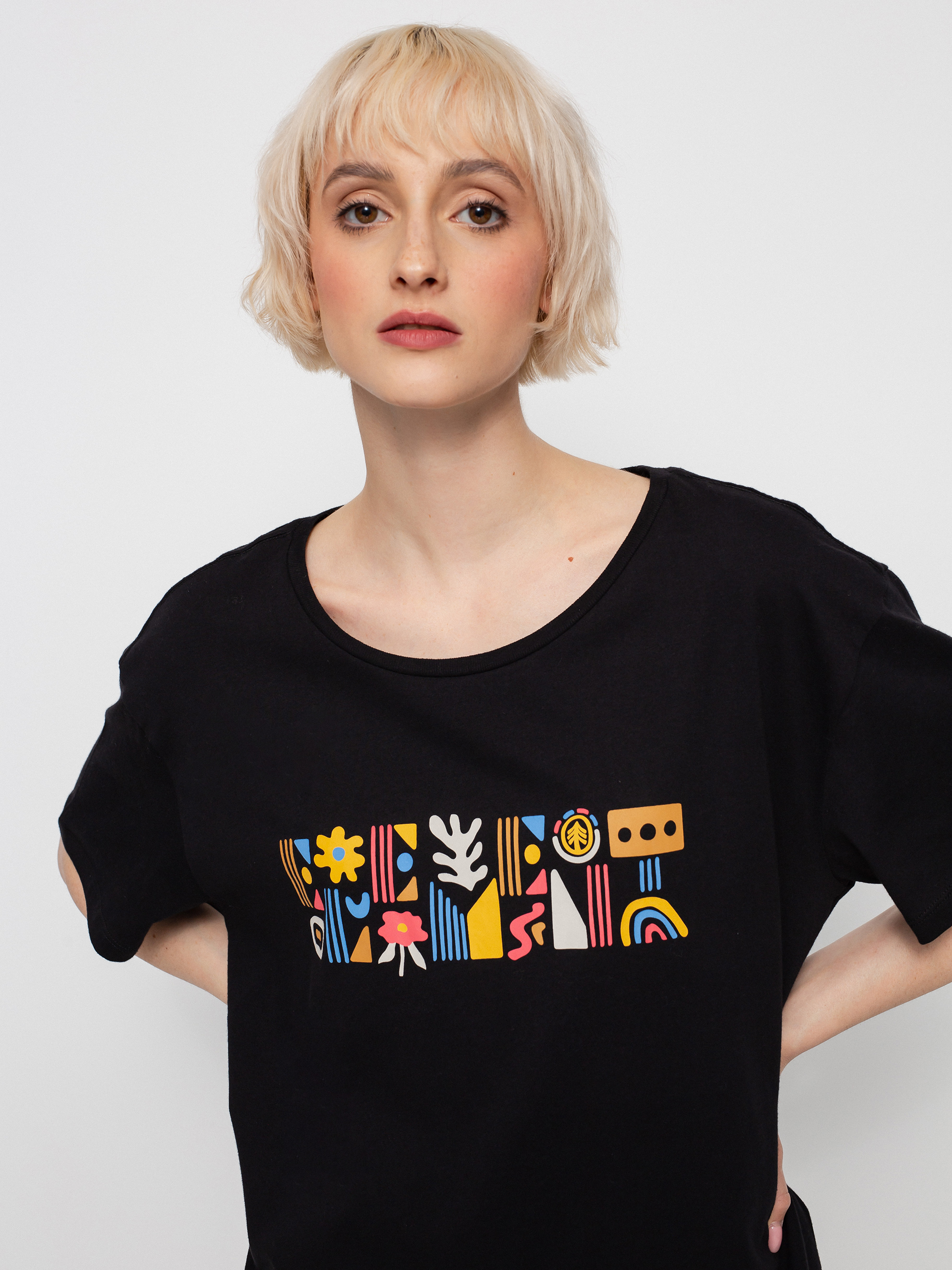 Element Bello póló Wmn (flint black)