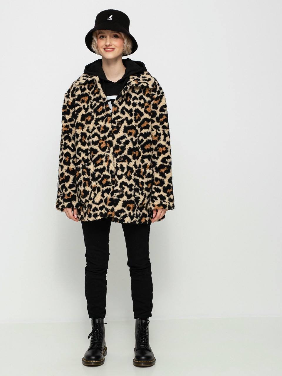 Brixton Bern Coat Dzseki Wmn (leopard)