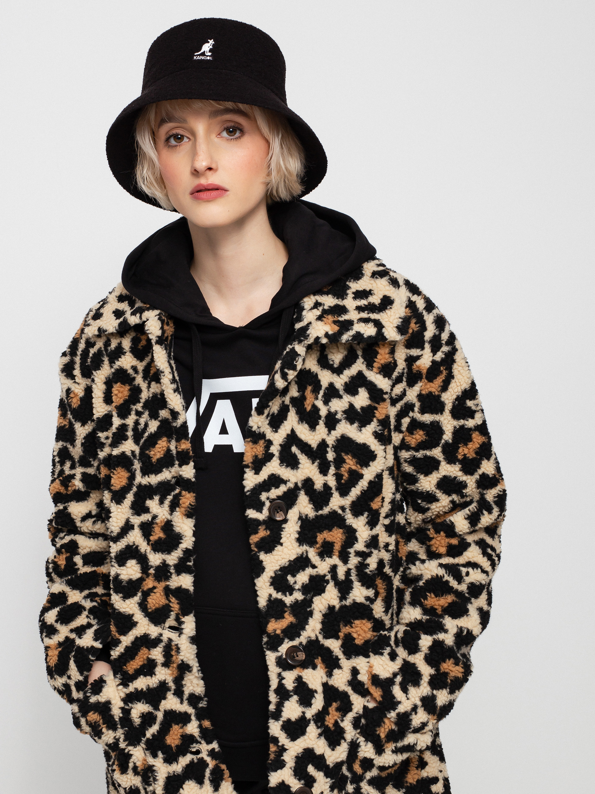 Brixton Bern Coat Dzseki Wmn (leopard)