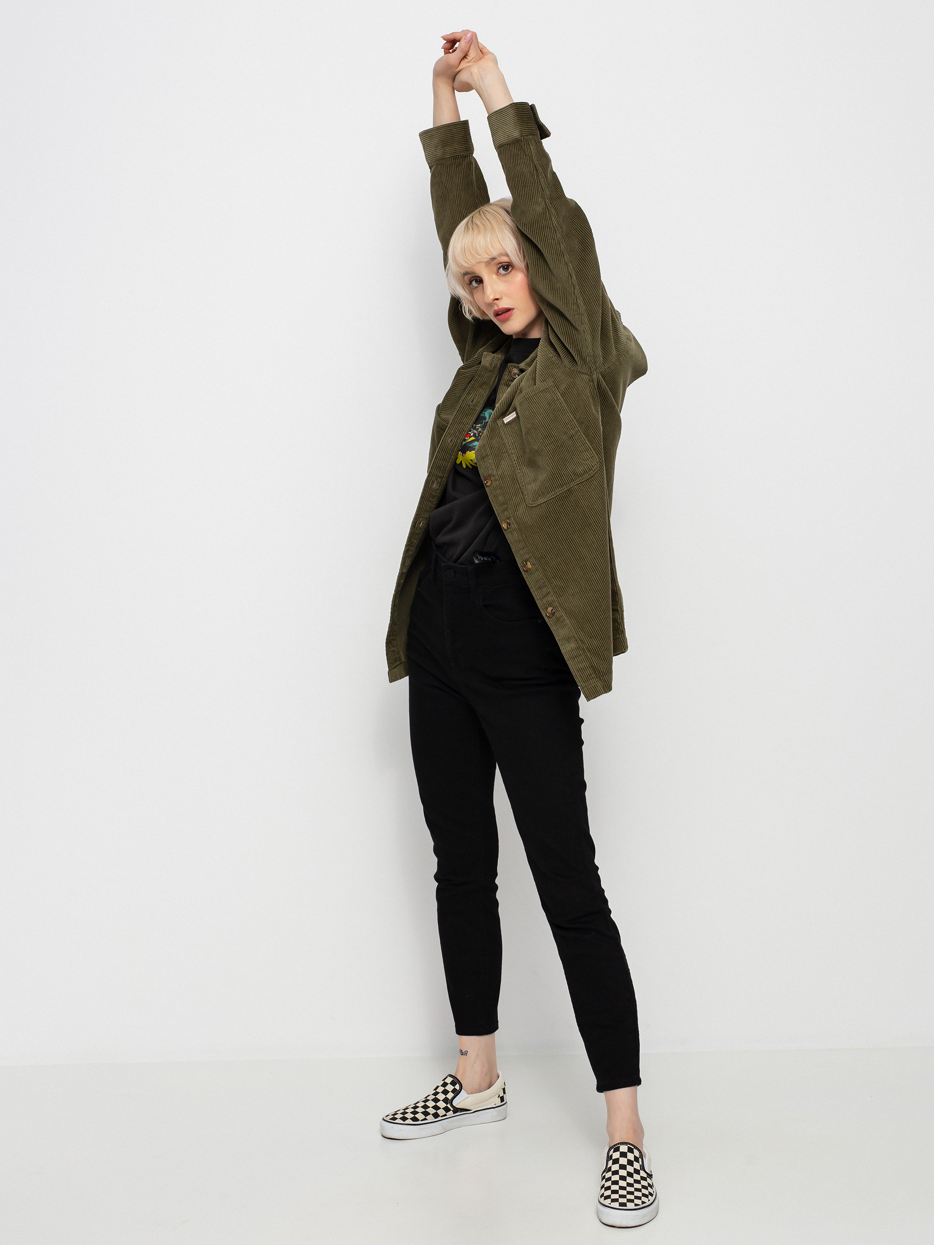 Brixton Bowery Tunic Overshirt Ing Wmn (military olive)