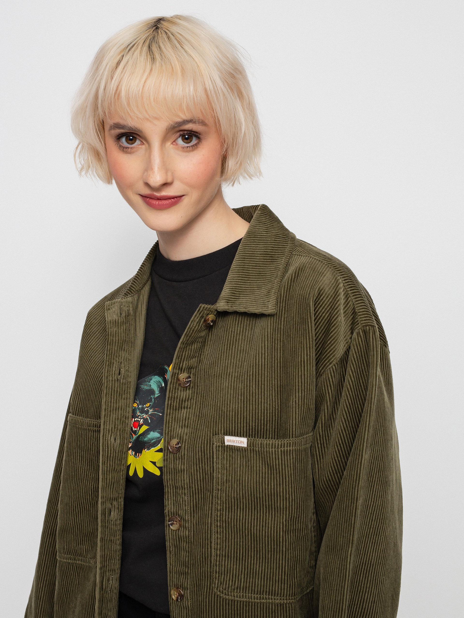 Brixton Bowery Tunic Overshirt Ing Wmn (military olive)