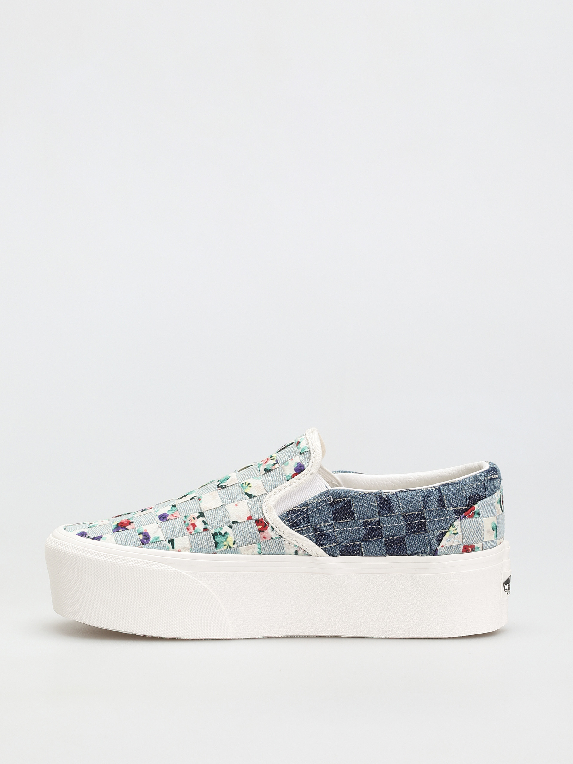 Vans Classic Slip On Stackform Cipők (woven/denim/floral)