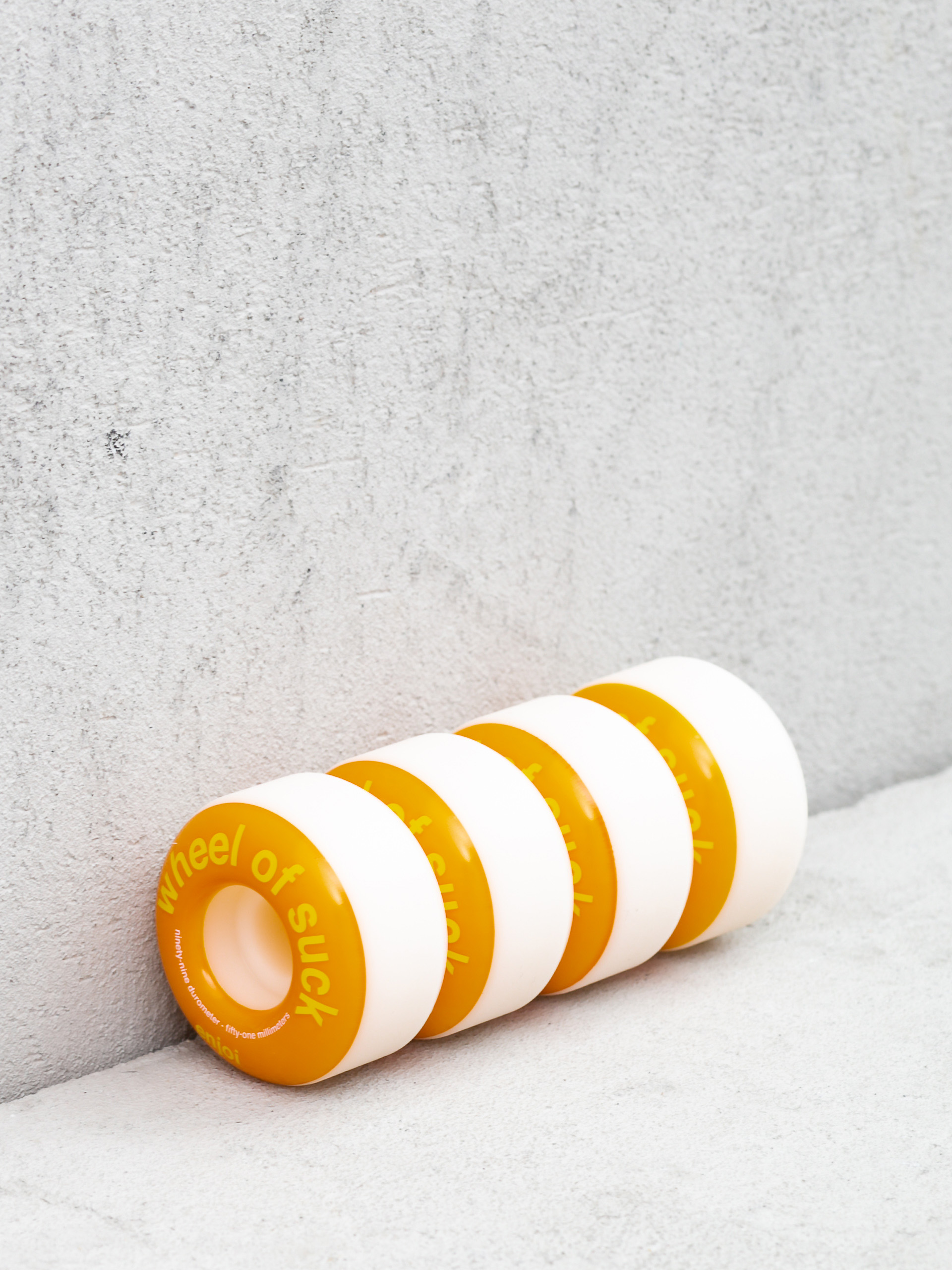 Enjoi Wheel Of Suck Gördeszka kerék (white/orange)