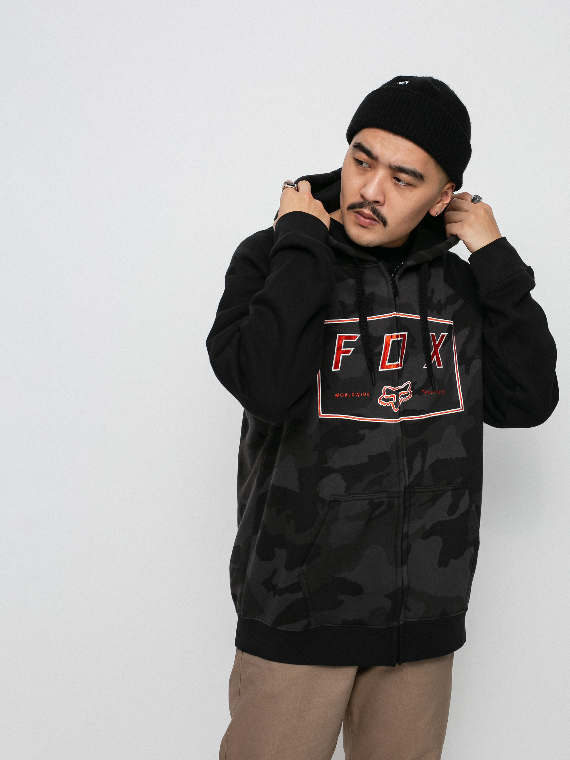 Fox Badger ZHD Kapucnis pulóver (blk cam)