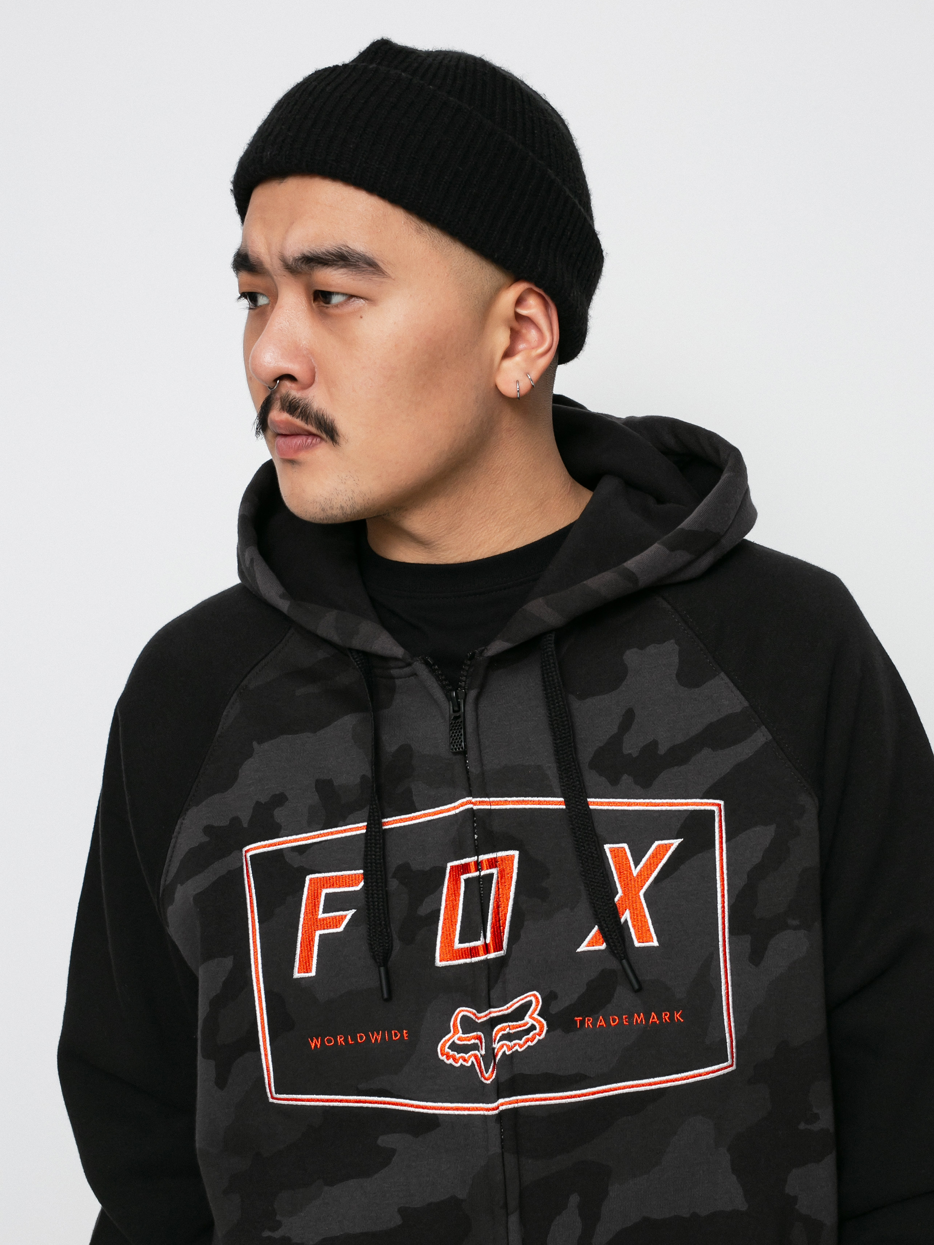 Fox Badger ZHD Kapucnis pulóver (blk cam)