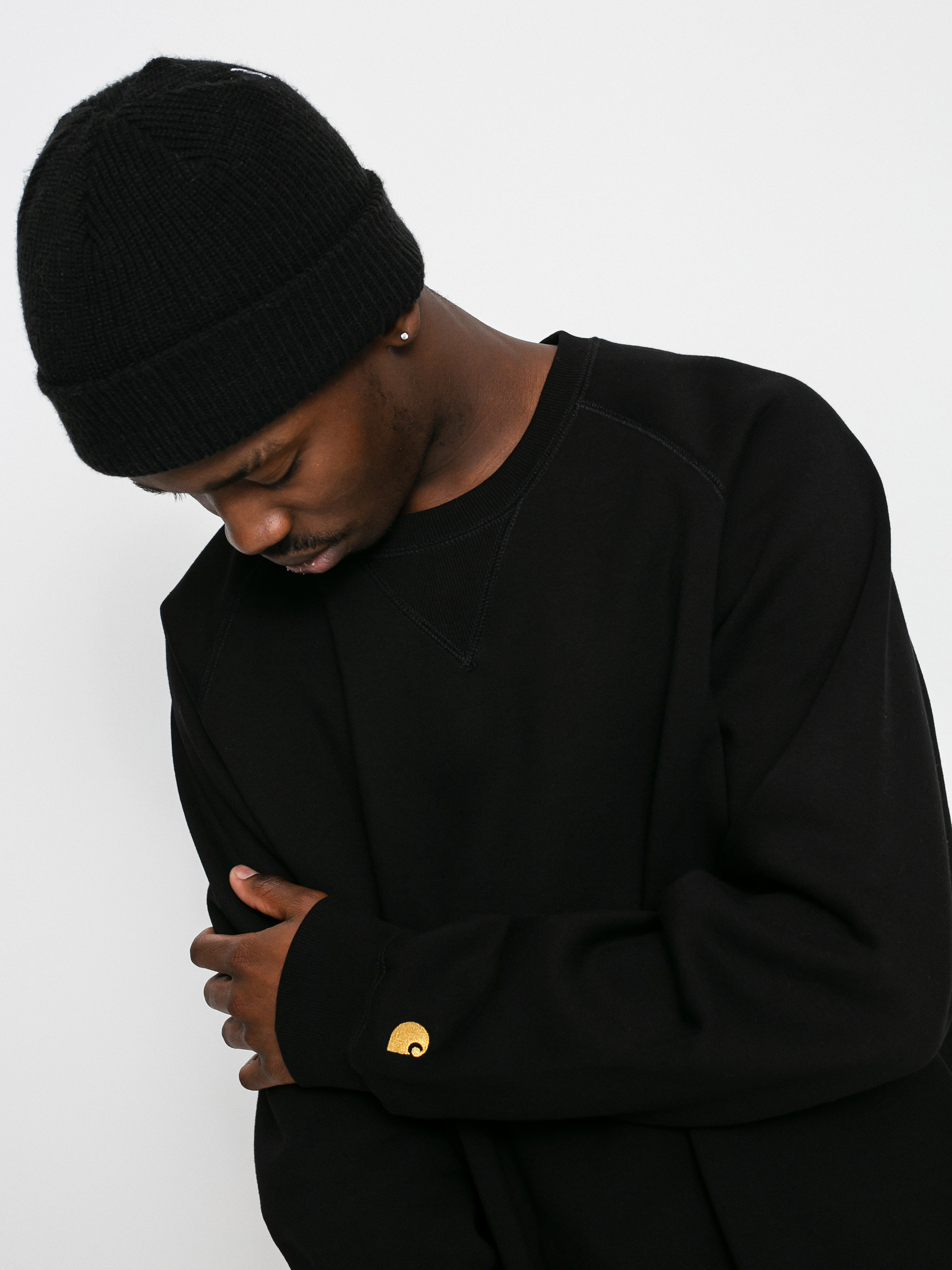 Carhartt WIP Chase Pulóver (black/gold)