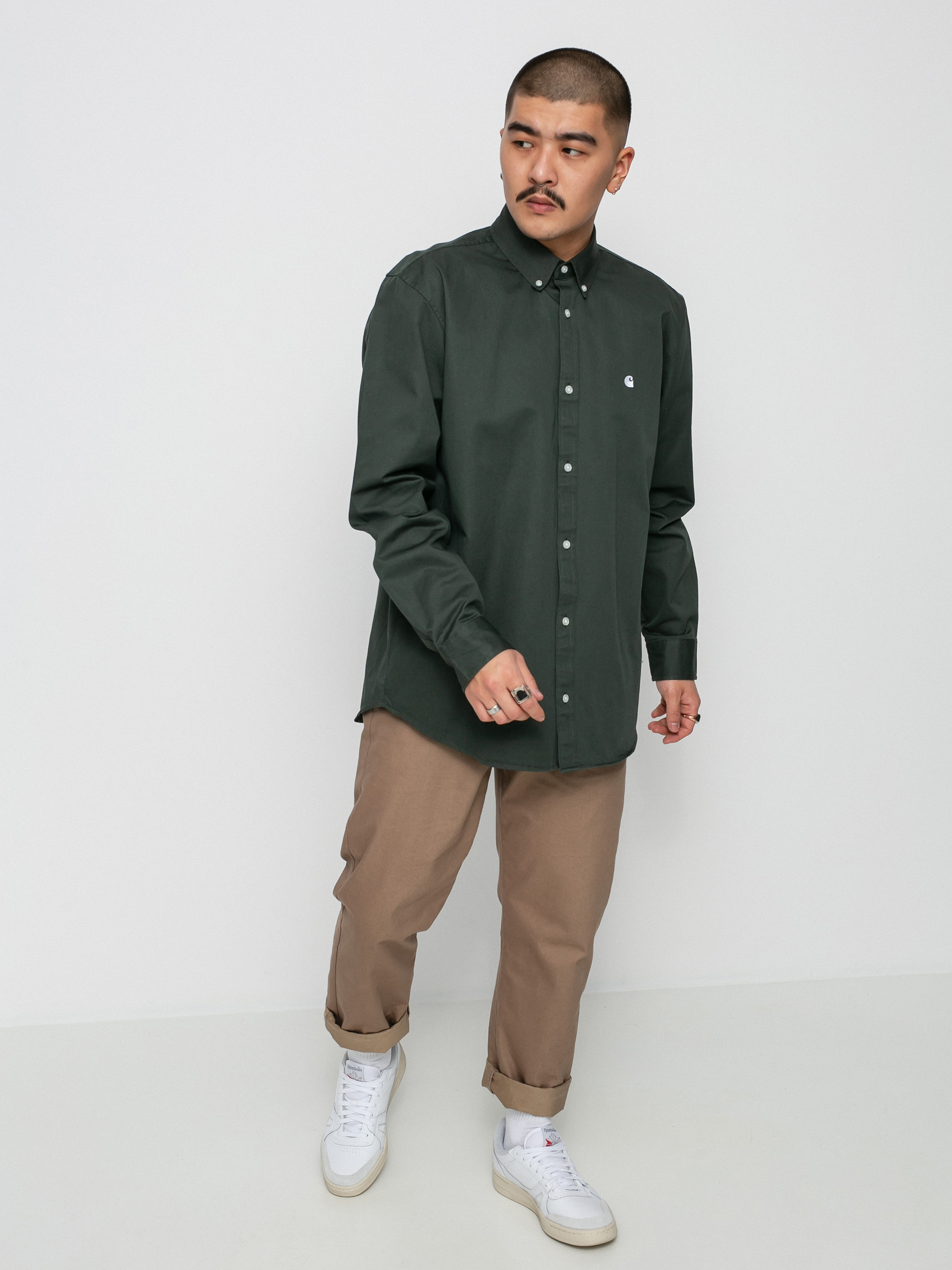 Carhartt WIP Madison Ing (hemlock green/white)