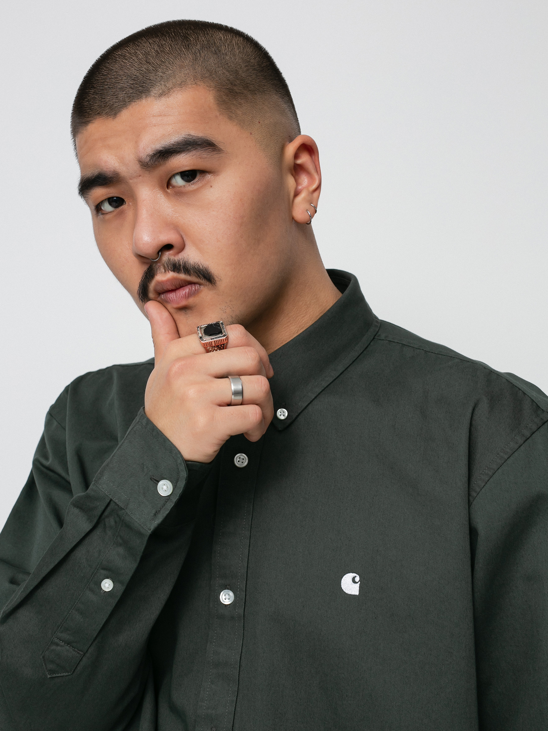 Carhartt WIP Madison Ing (hemlock green/white)