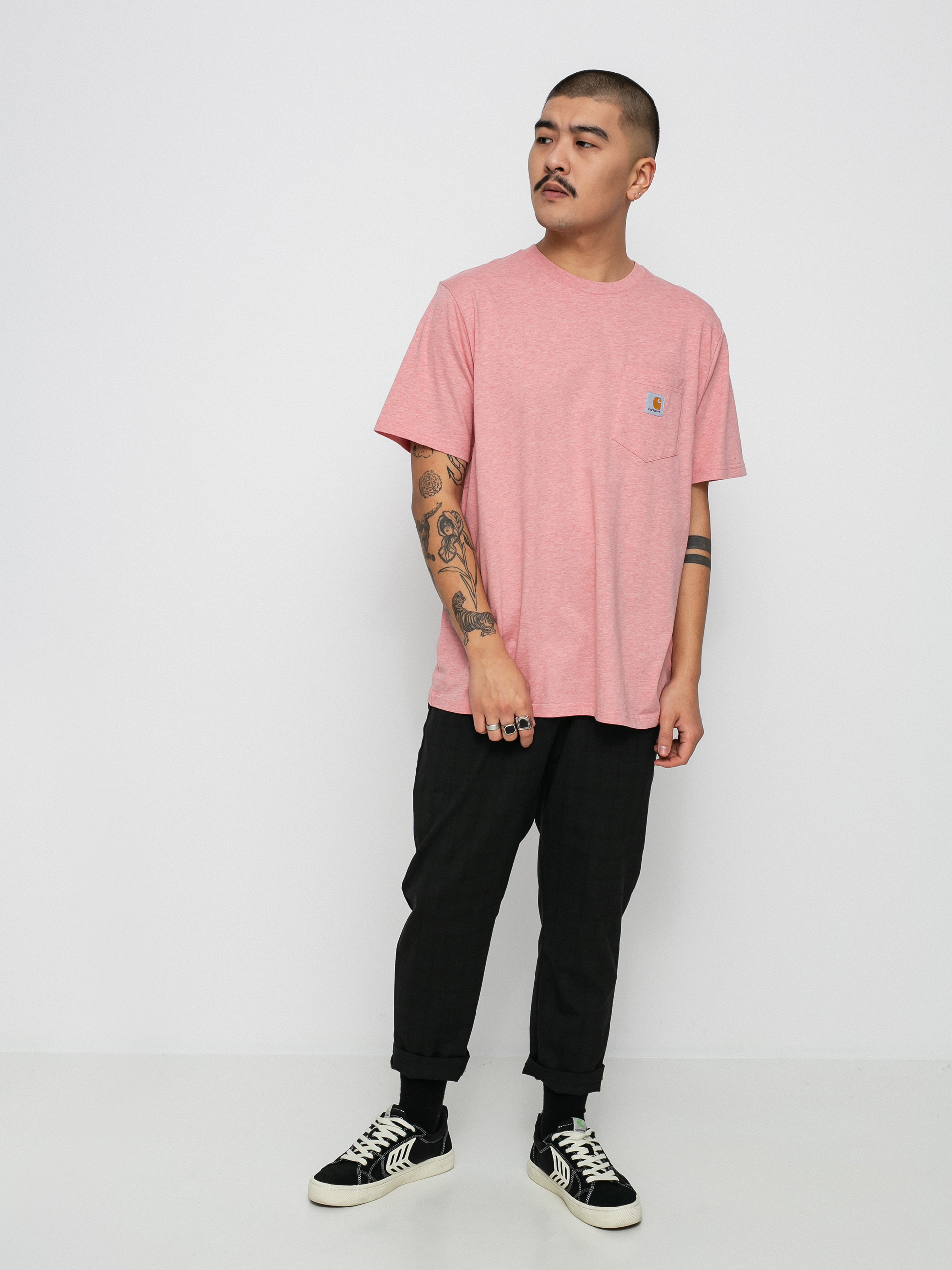 Carhartt WIP Pocket póló (rothko pink heather)