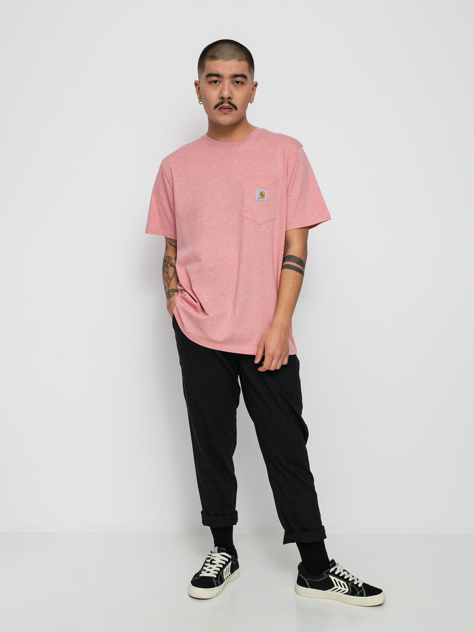 Carhartt WIP Pocket póló (rothko pink heather)