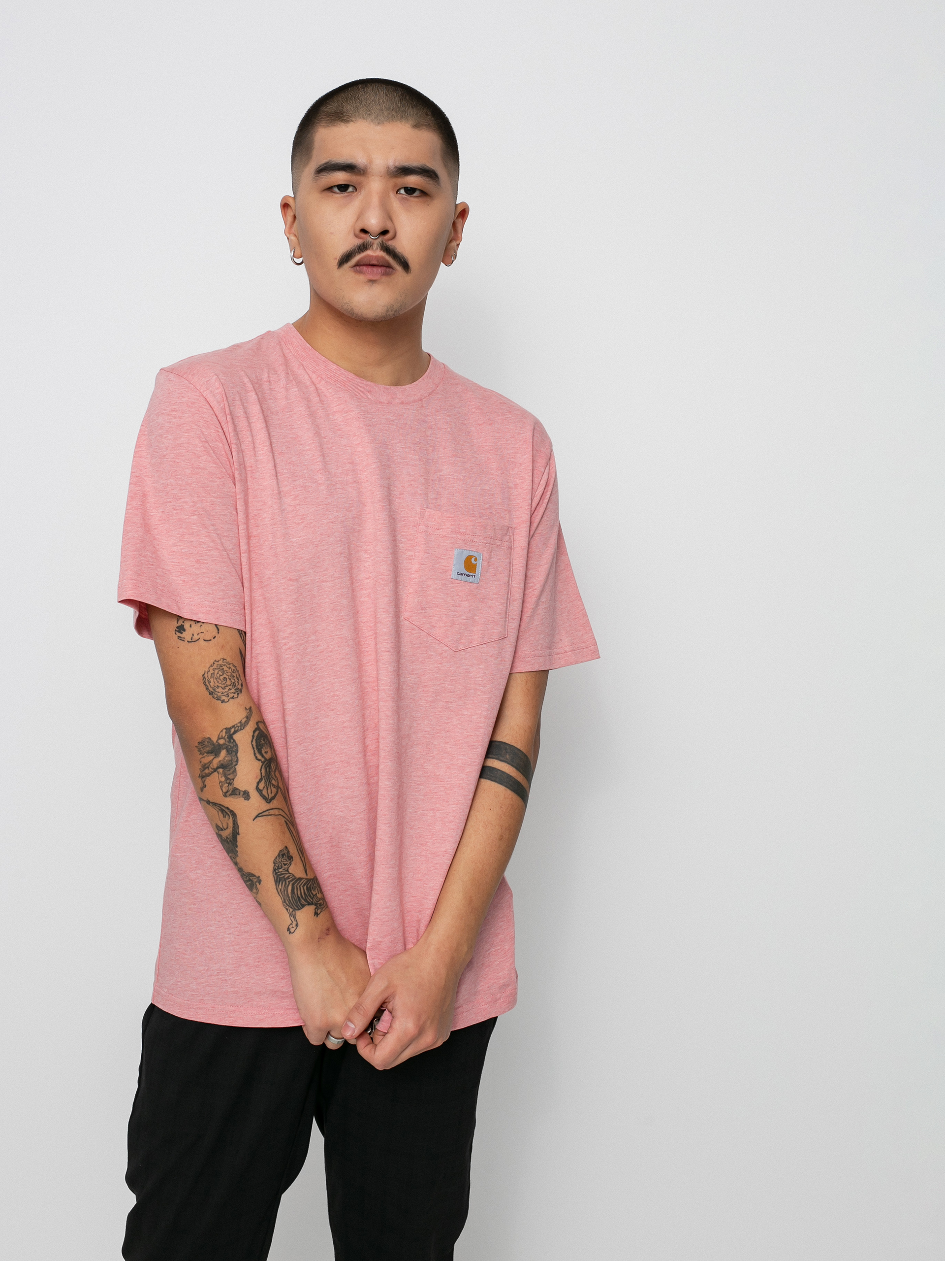 Carhartt WIP Pocket póló (rothko pink heather)