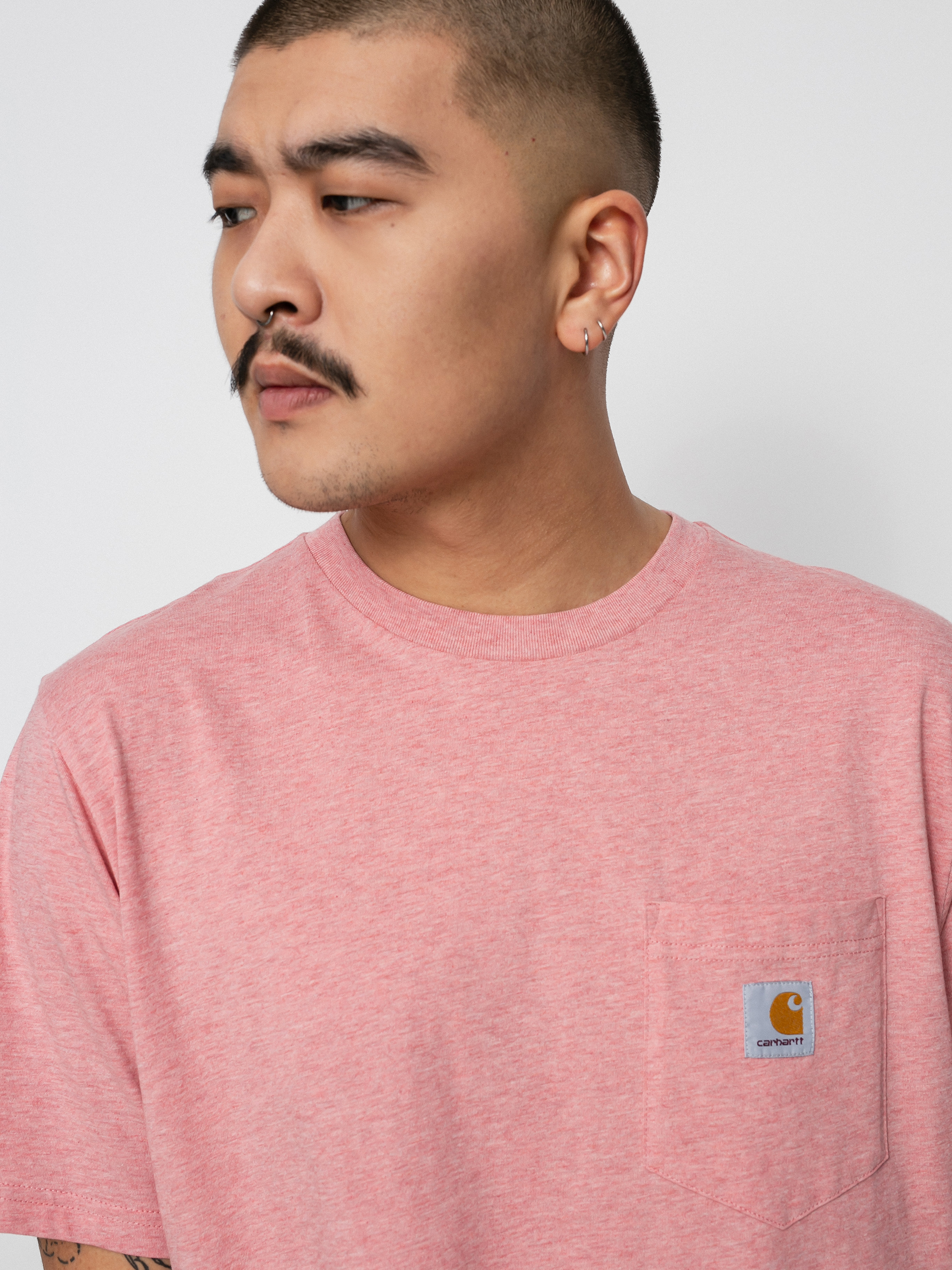 Carhartt WIP Pocket póló (rothko pink heather)