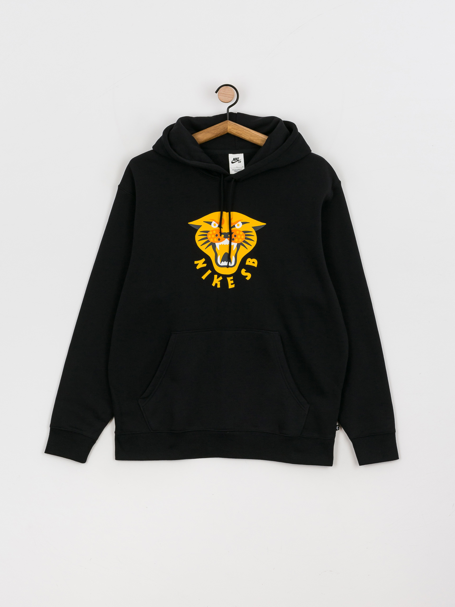 Nike SB GFX HD Kapucnis pulóver (black/dark sulfur/white)