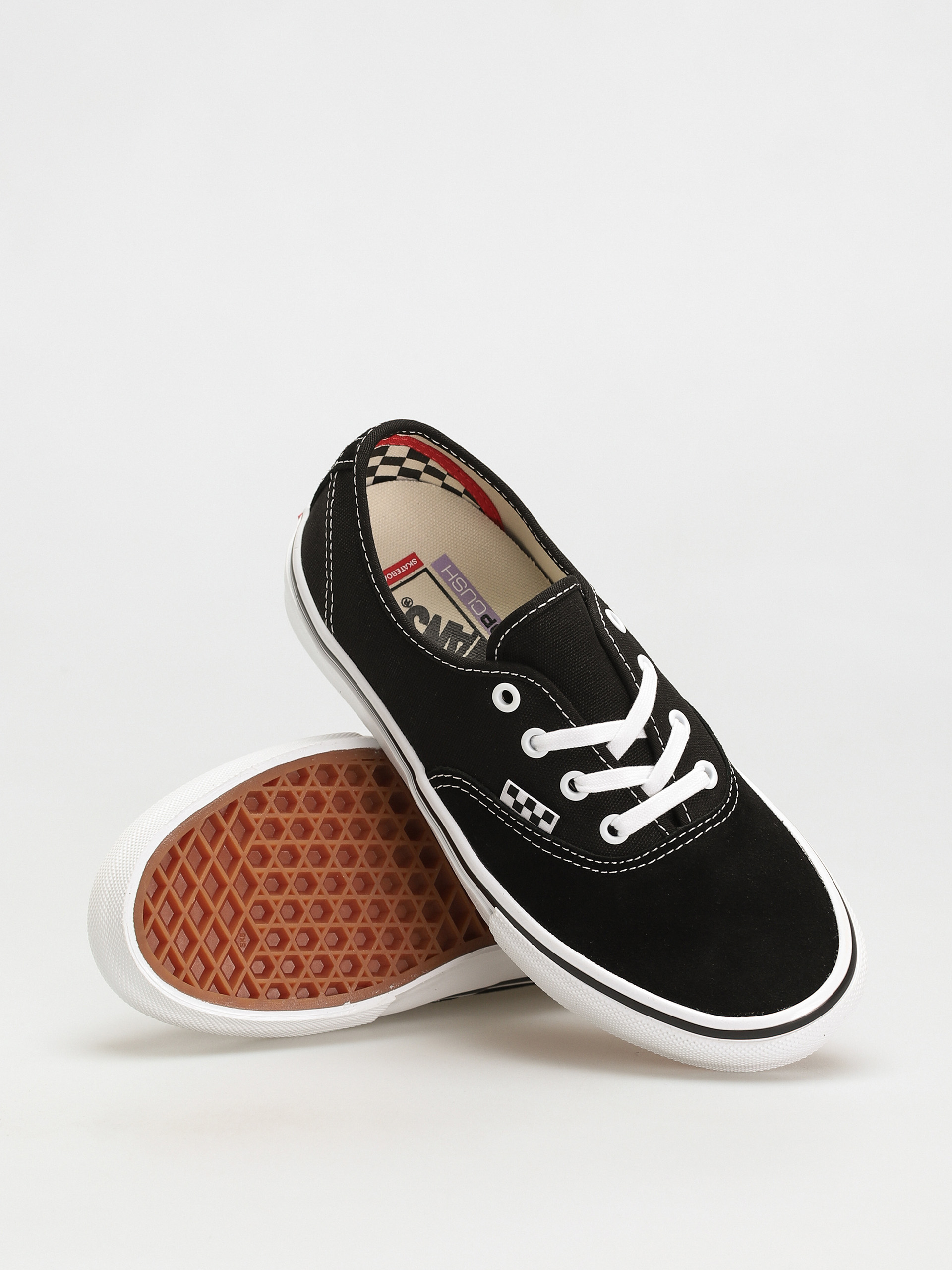 Vans Skate Authentic Cipők (black/white)