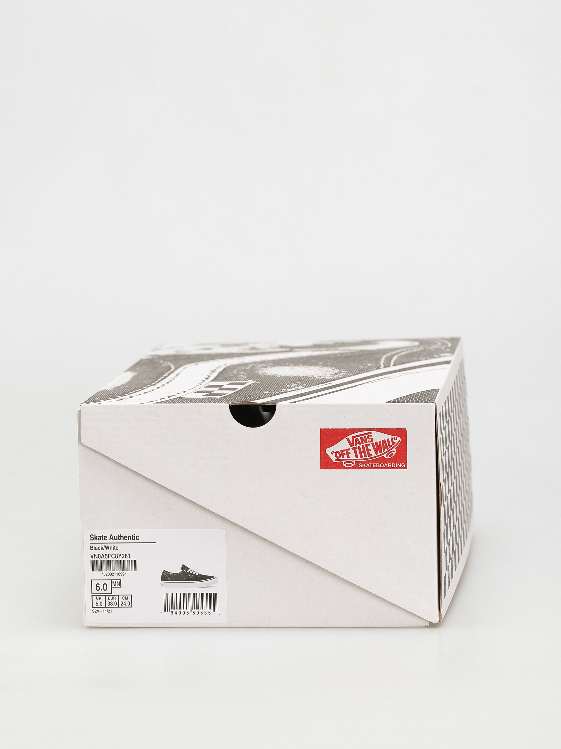 Vans Skate Authentic Cipők (black/white)