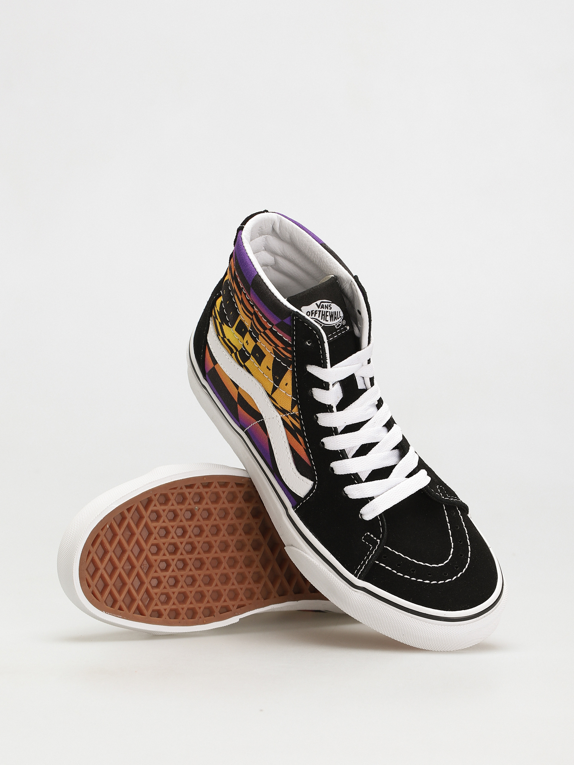 Vans Sk8 Hi Cipők (graphic check/black/multi)