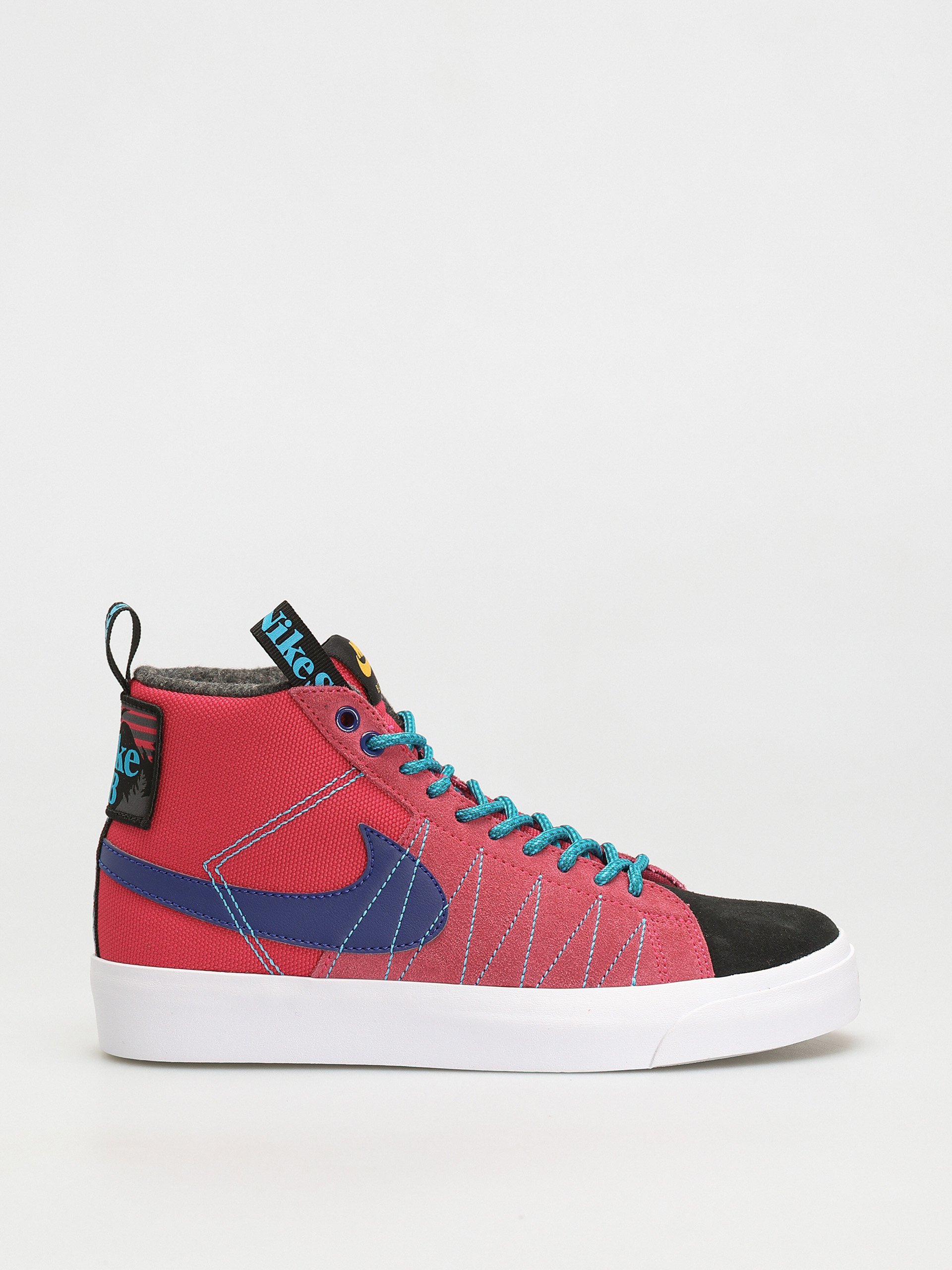 Nike SB Zoom Blazer Mid Premium Cipők (rush pink/deep royal blue laser blue)