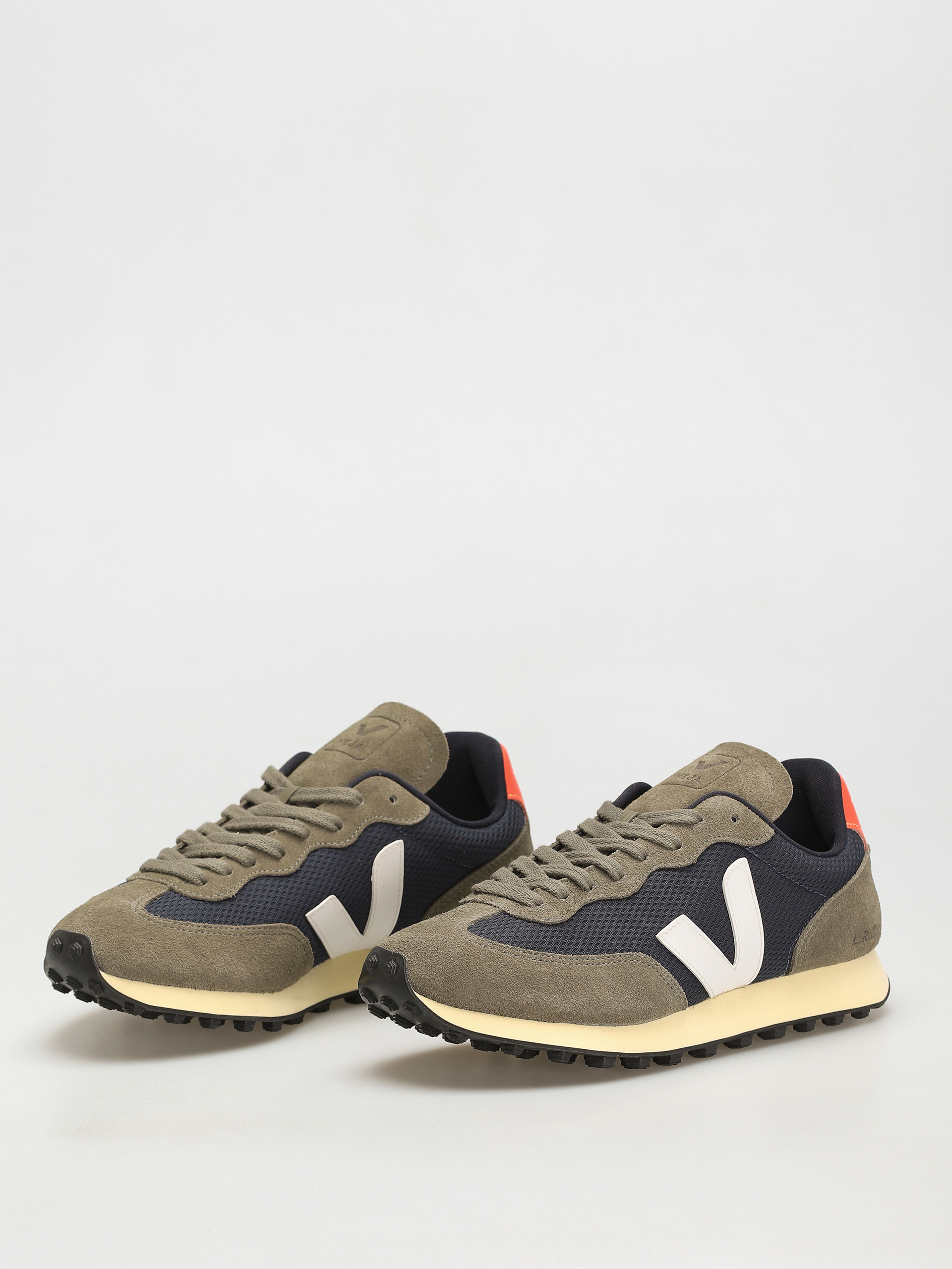 Veja Rio Branco Cipők (nautico white orange fluo)