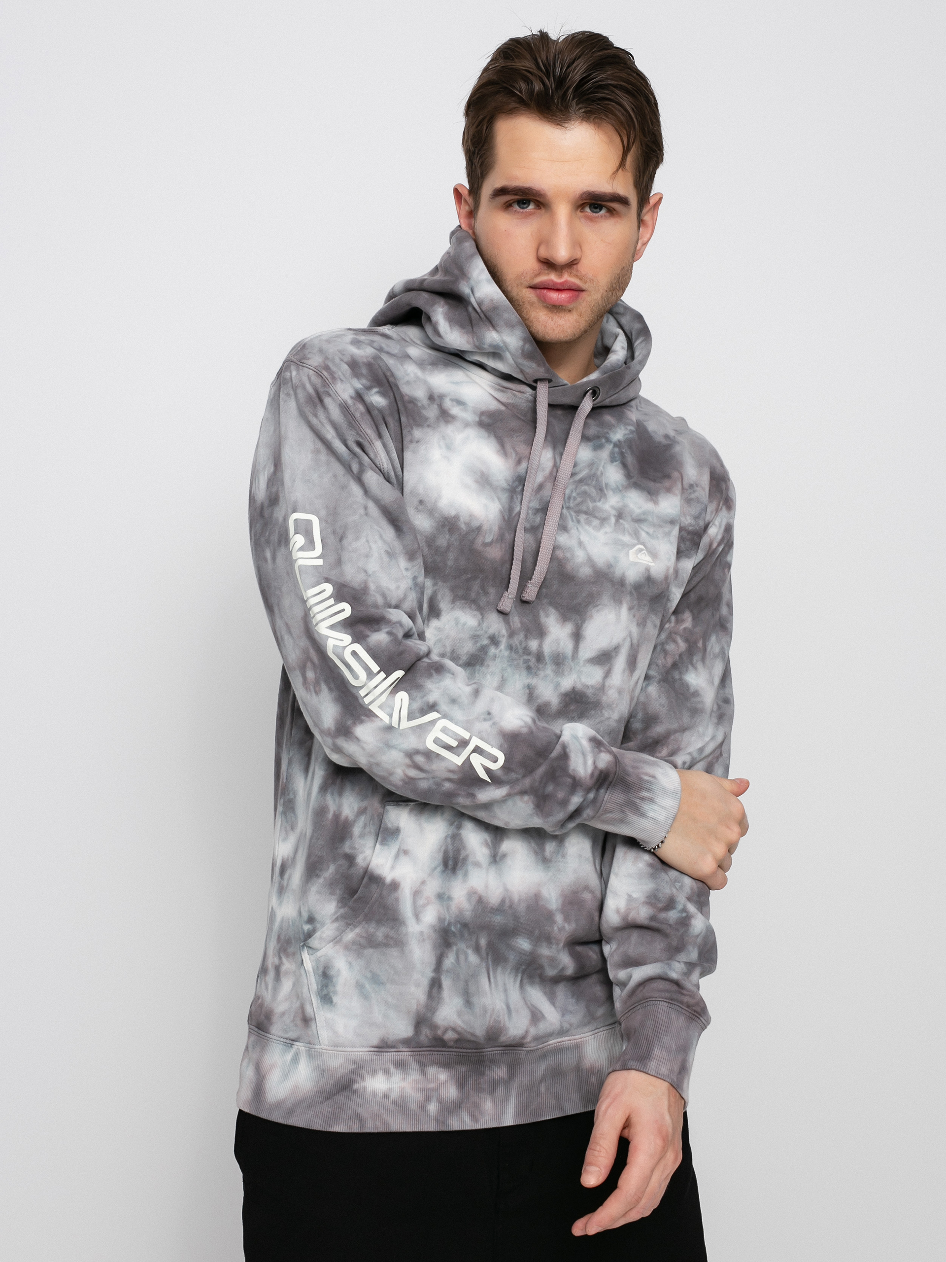 Quiksilver Natural Cloudy HD Kapucnis pulóver (iron gate cloudy tie dye)