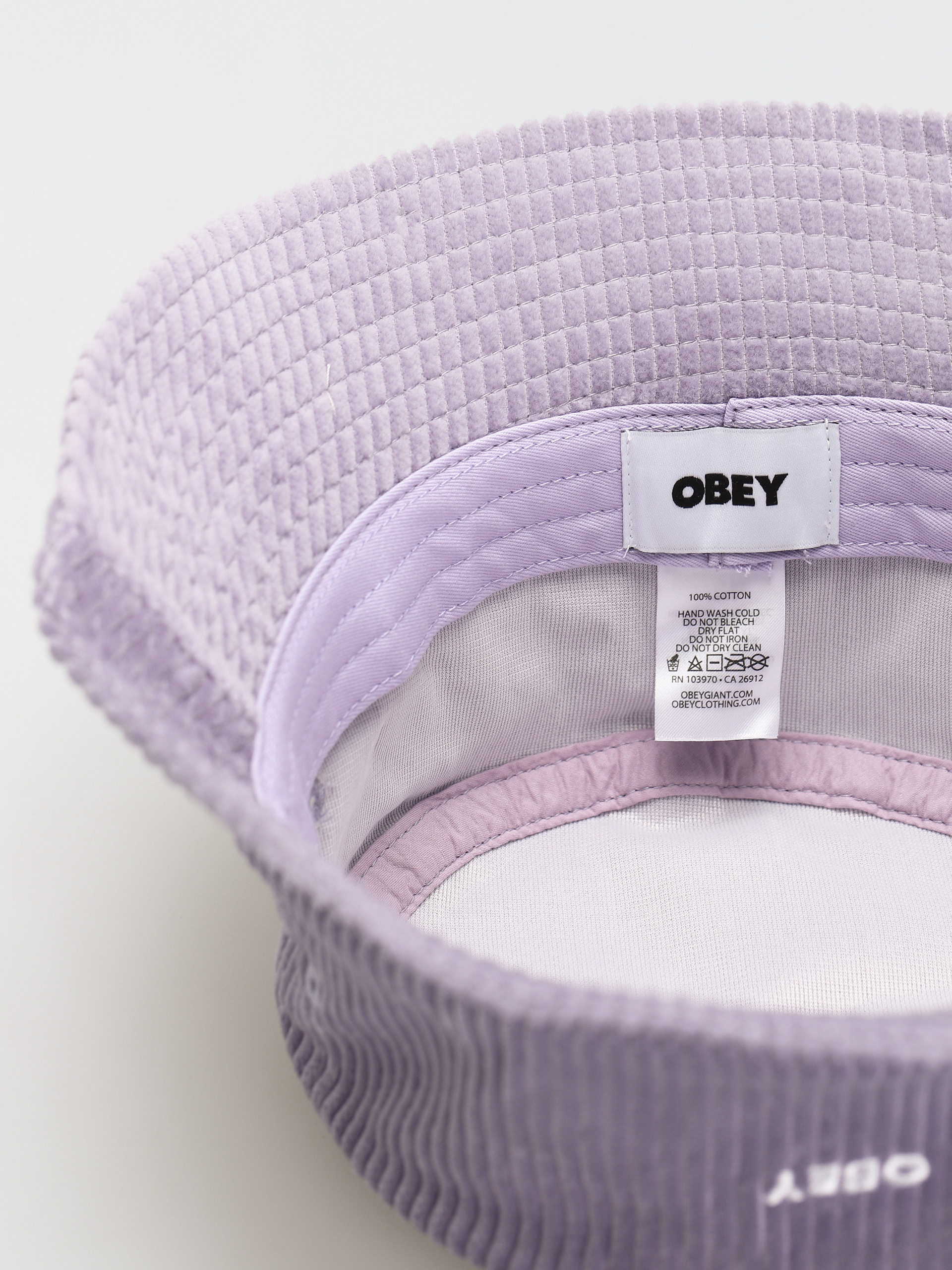 OBEY Bold Cord Bucket Kalap (purple paste)