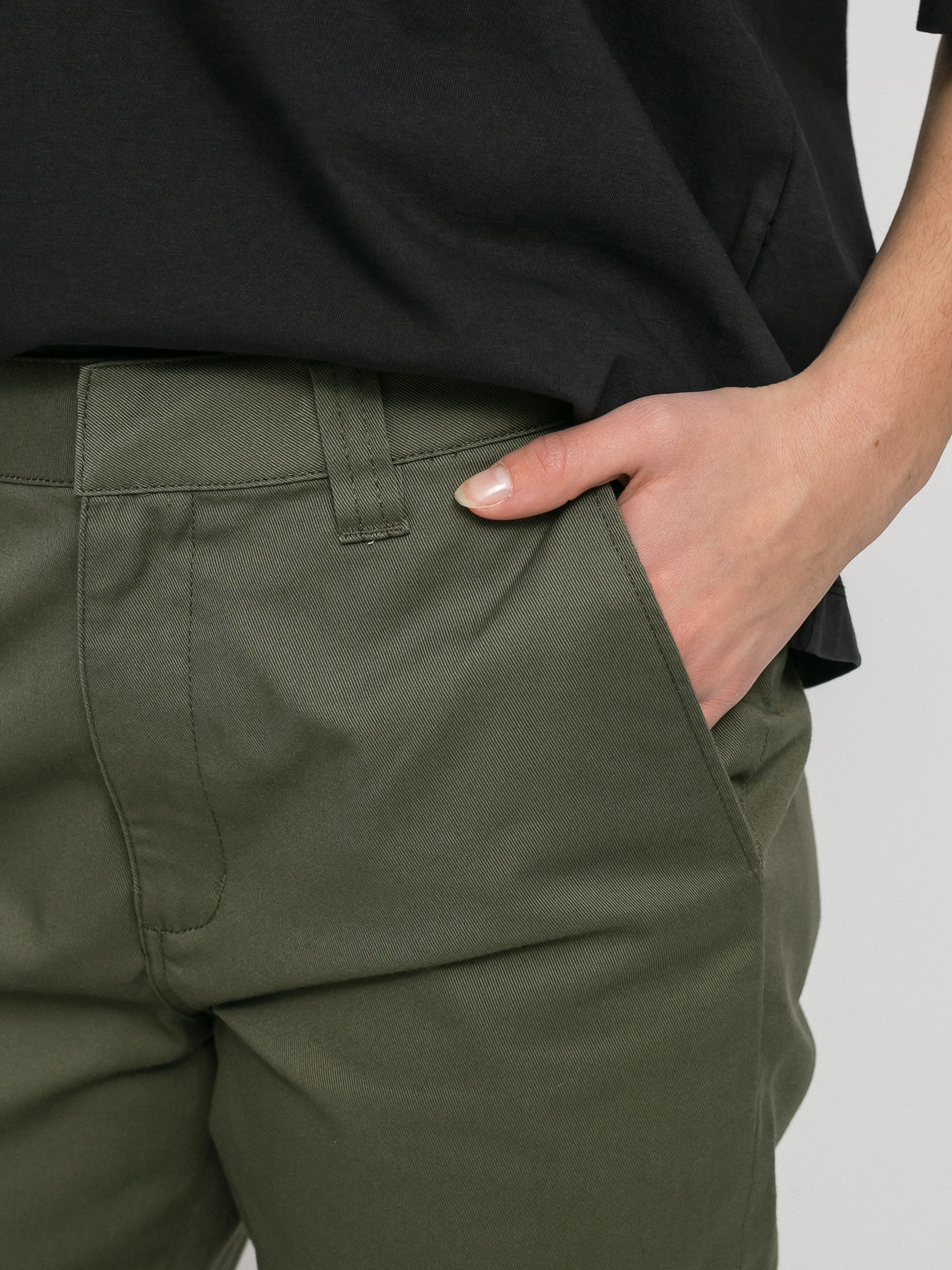 Volcom Frochickie Boyfriend Kisnadrág Wmn (army green combo)