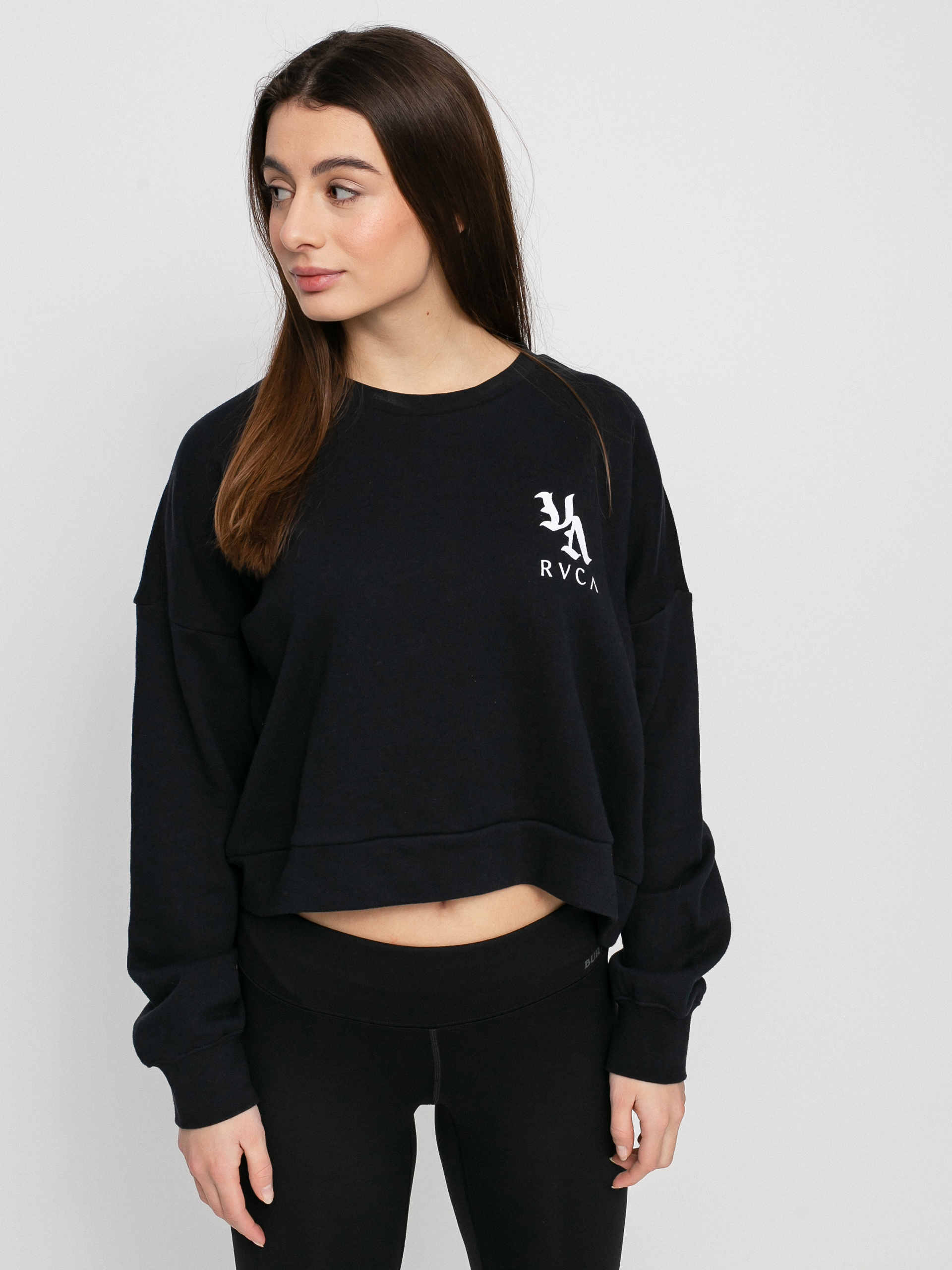 RVCA Va Vibes HD Kapucnis pulóver Wmn (washed black)