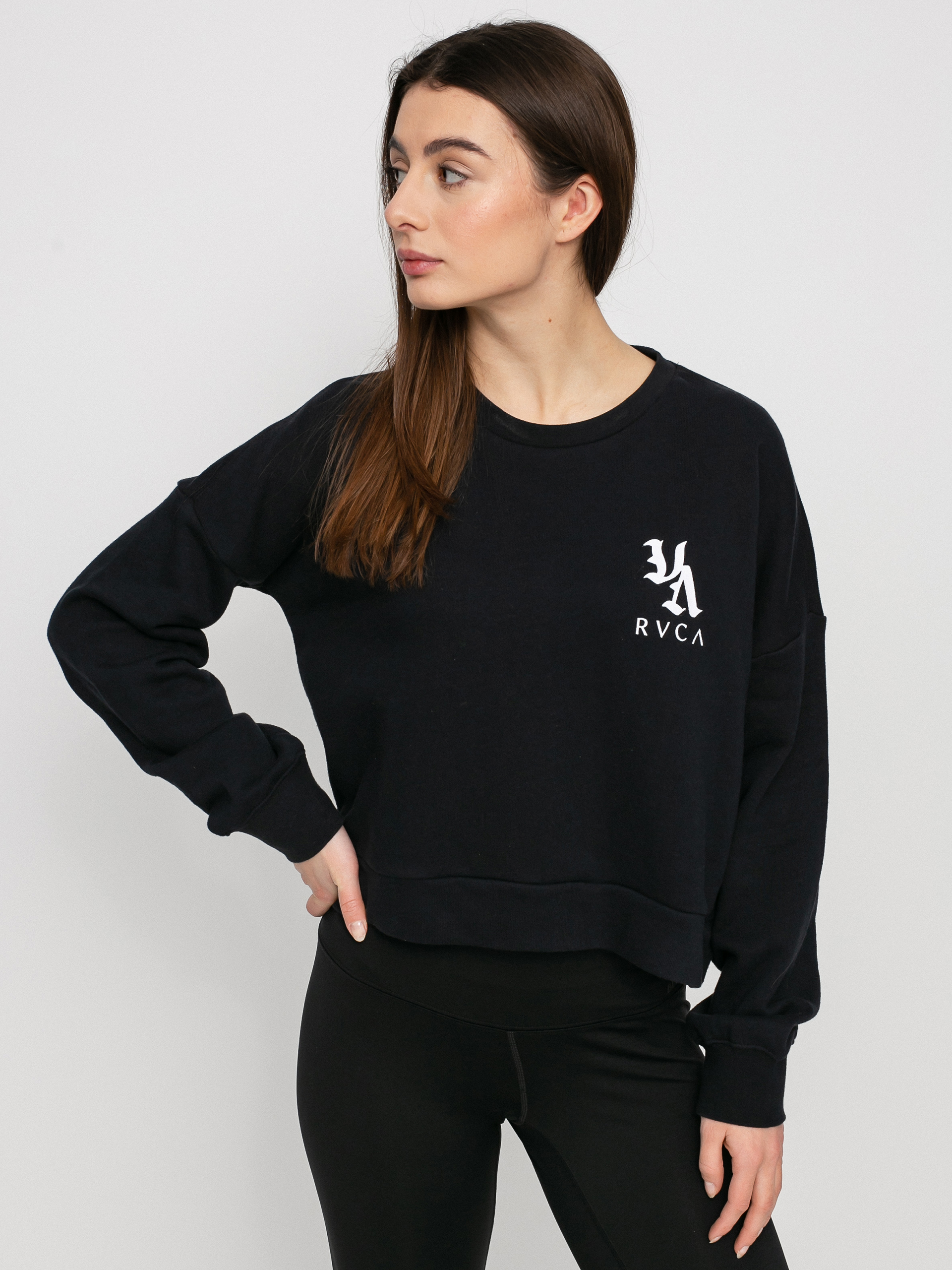 RVCA Va Vibes HD Kapucnis pulóver Wmn (washed black)