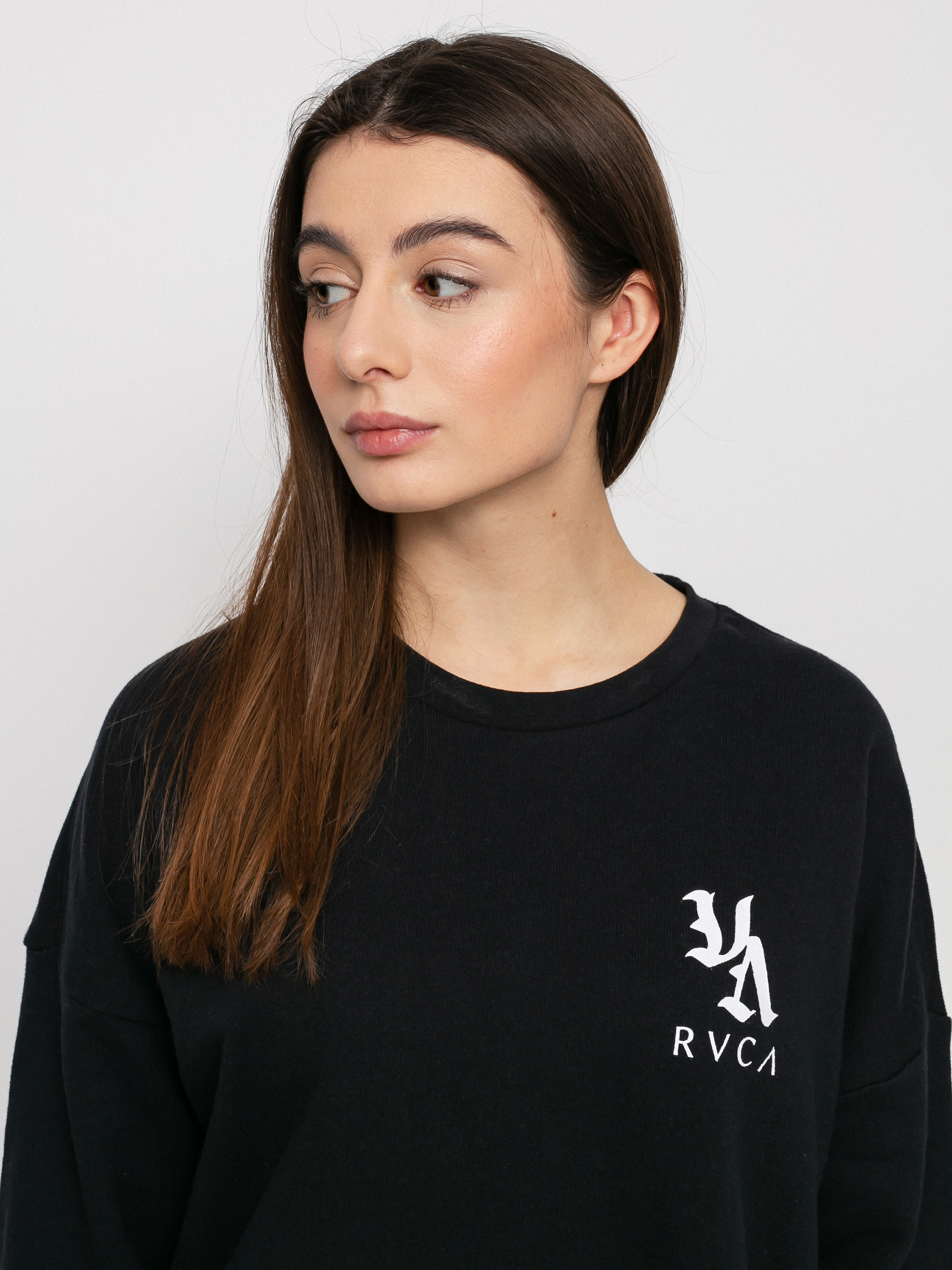 RVCA Va Vibes HD Kapucnis pulóver Wmn (washed black)