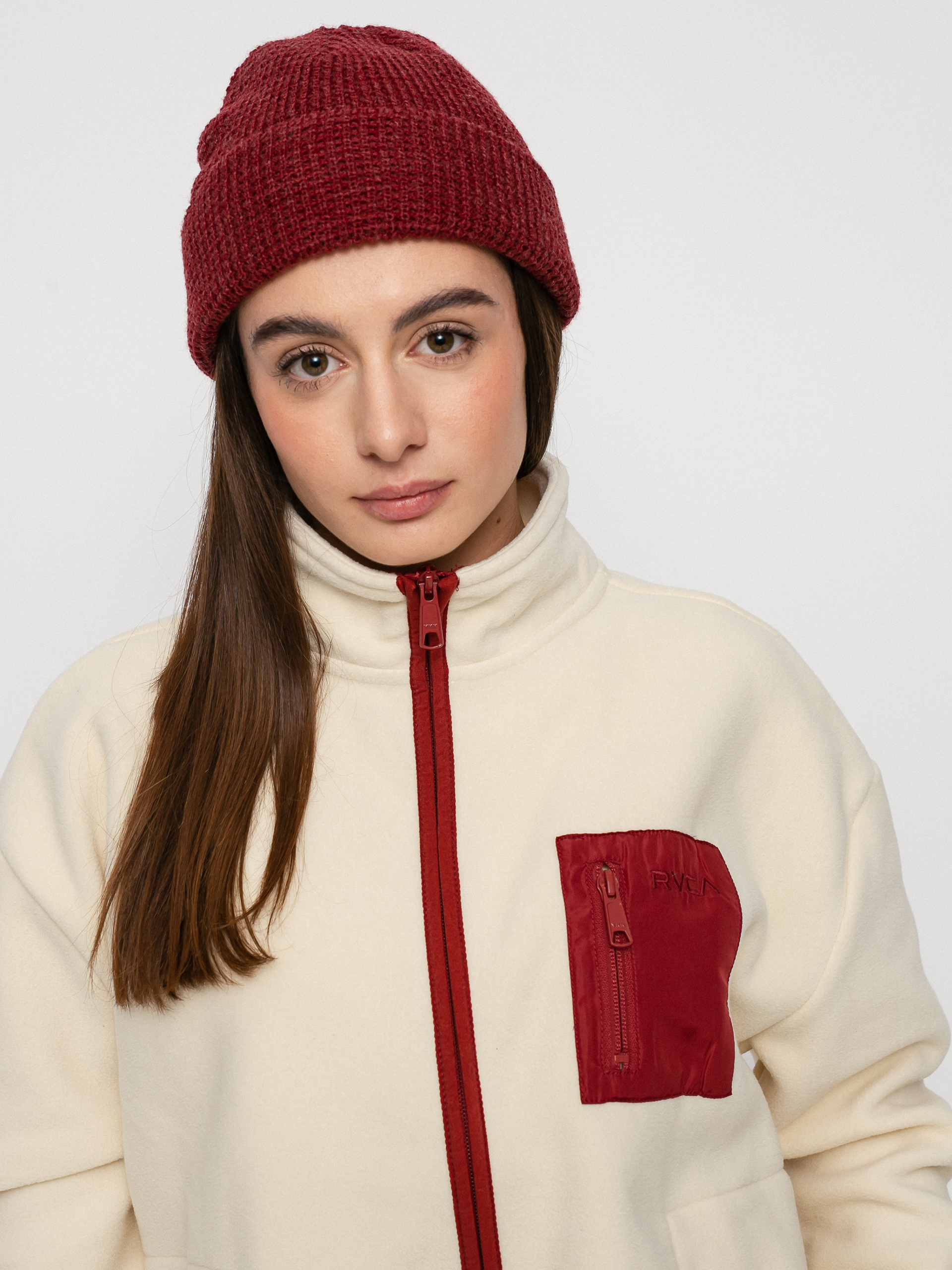 Női RVCA Downside Zip Pulóver (birch)