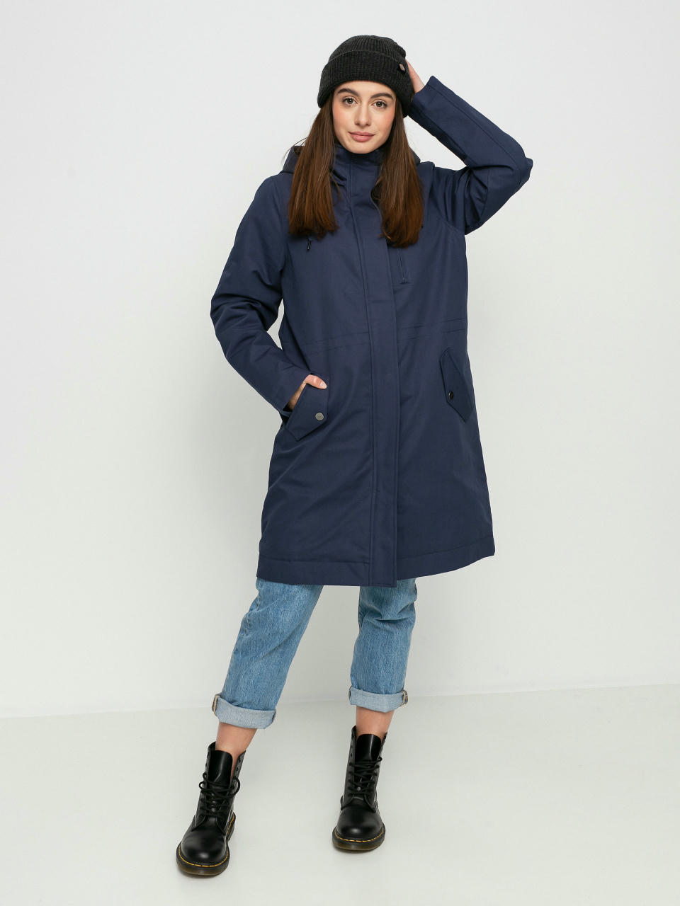 RVCA Green Valley Parka Dzseki Wmn (moody blue)