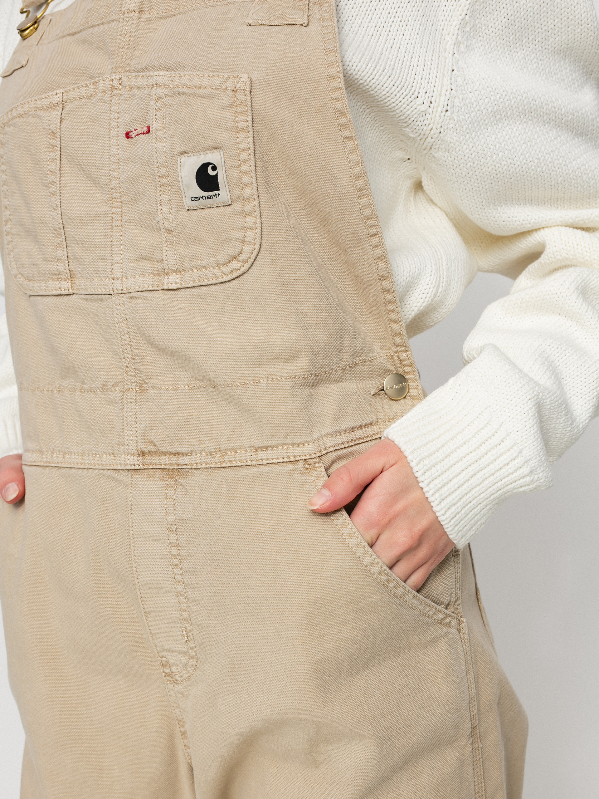 Carhartt WIP Bib Overall Kisnadrág Wmn (dusty h brown)