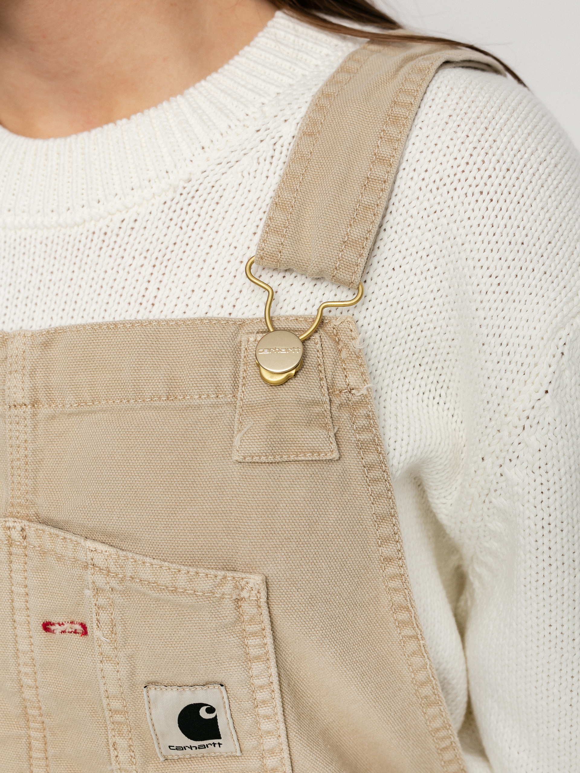 Carhartt WIP Bib Overall Kisnadrág Wmn (dusty h brown)