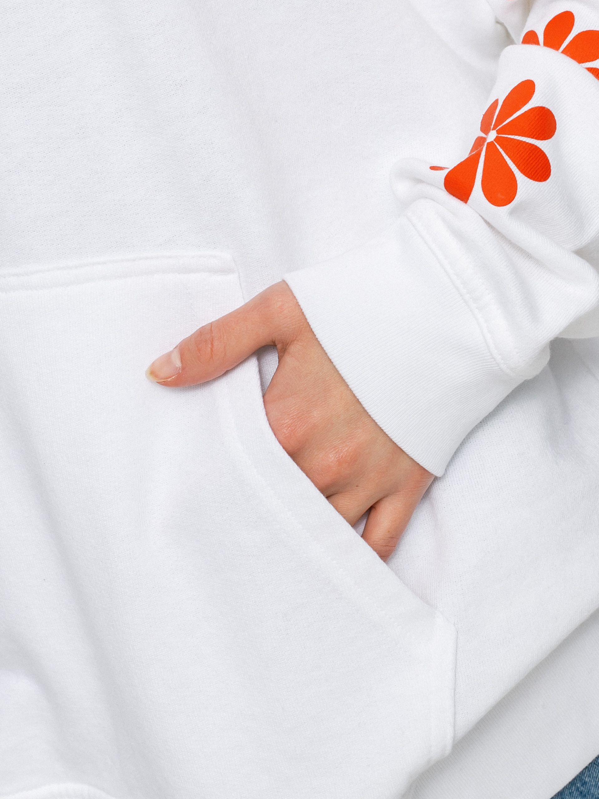 Levi's® Graphic Rider HD Kapucnis pulóver Wmn (daisy chest hit white)