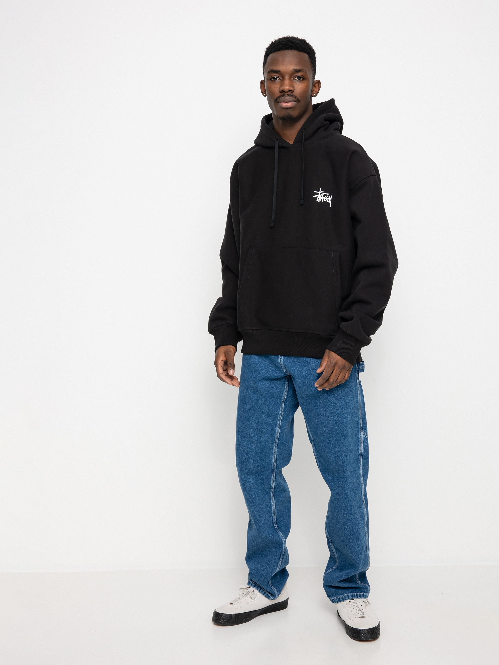 Stussy Basic HD Kapucnis pulóver (black)