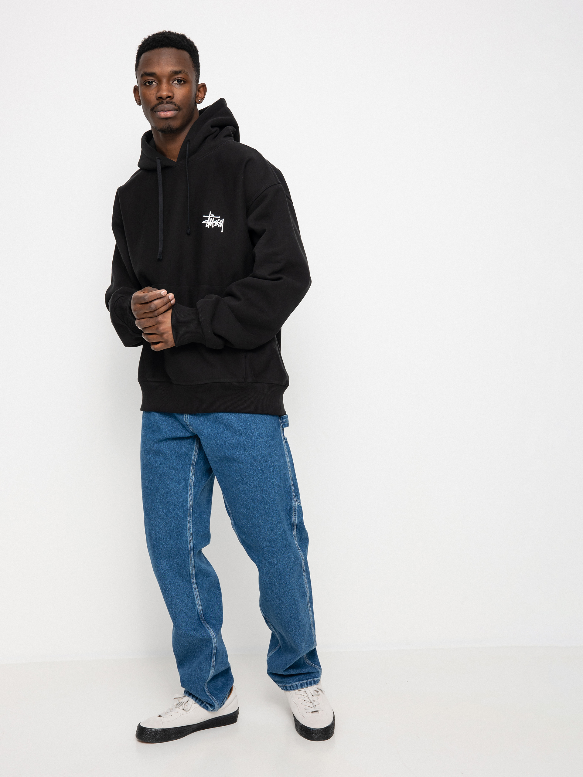 Stussy Basic HD Kapucnis pulóver (black)