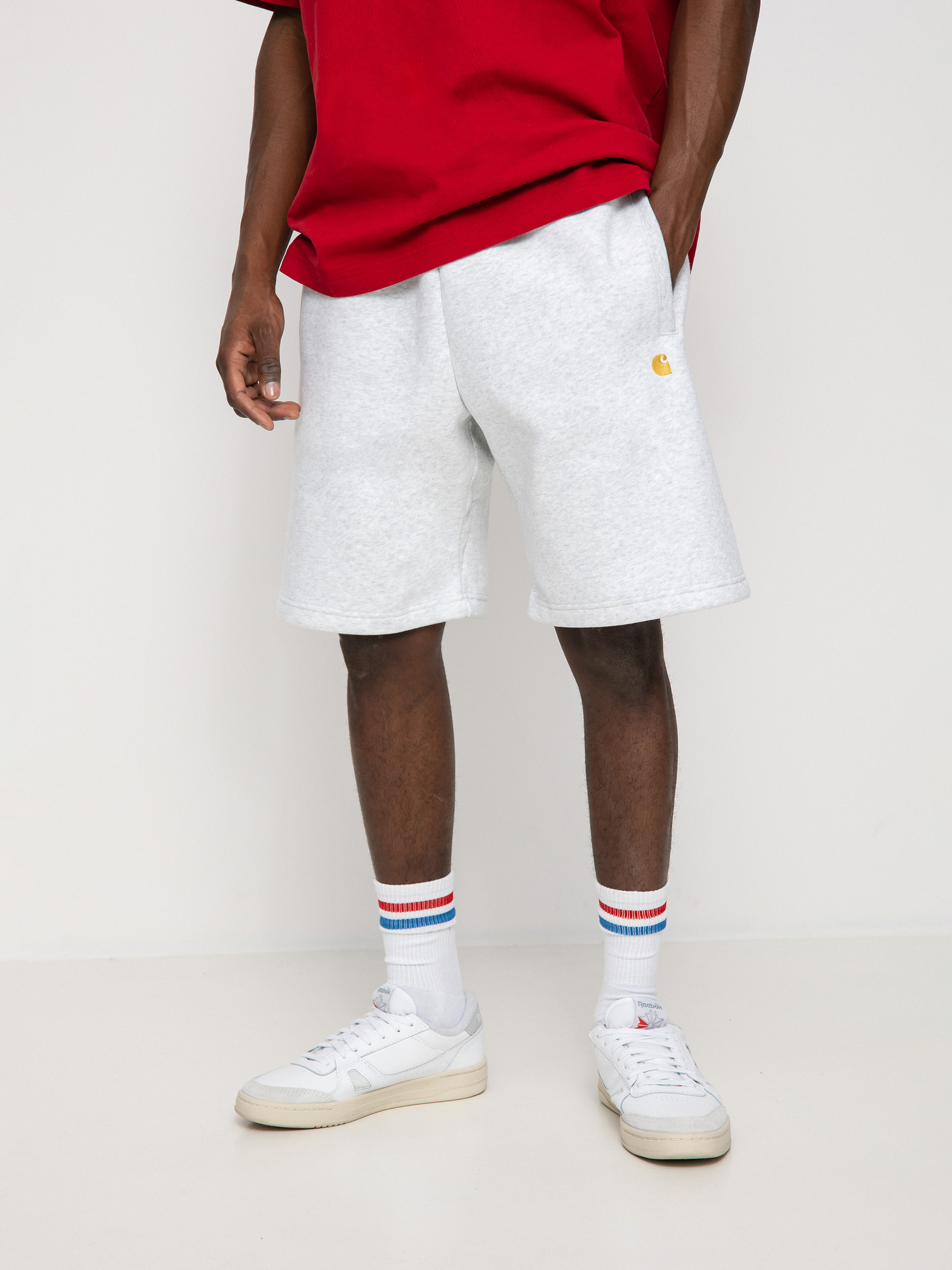 Carhartt WIP Chase Rövidnadrág (ash heather/gold)